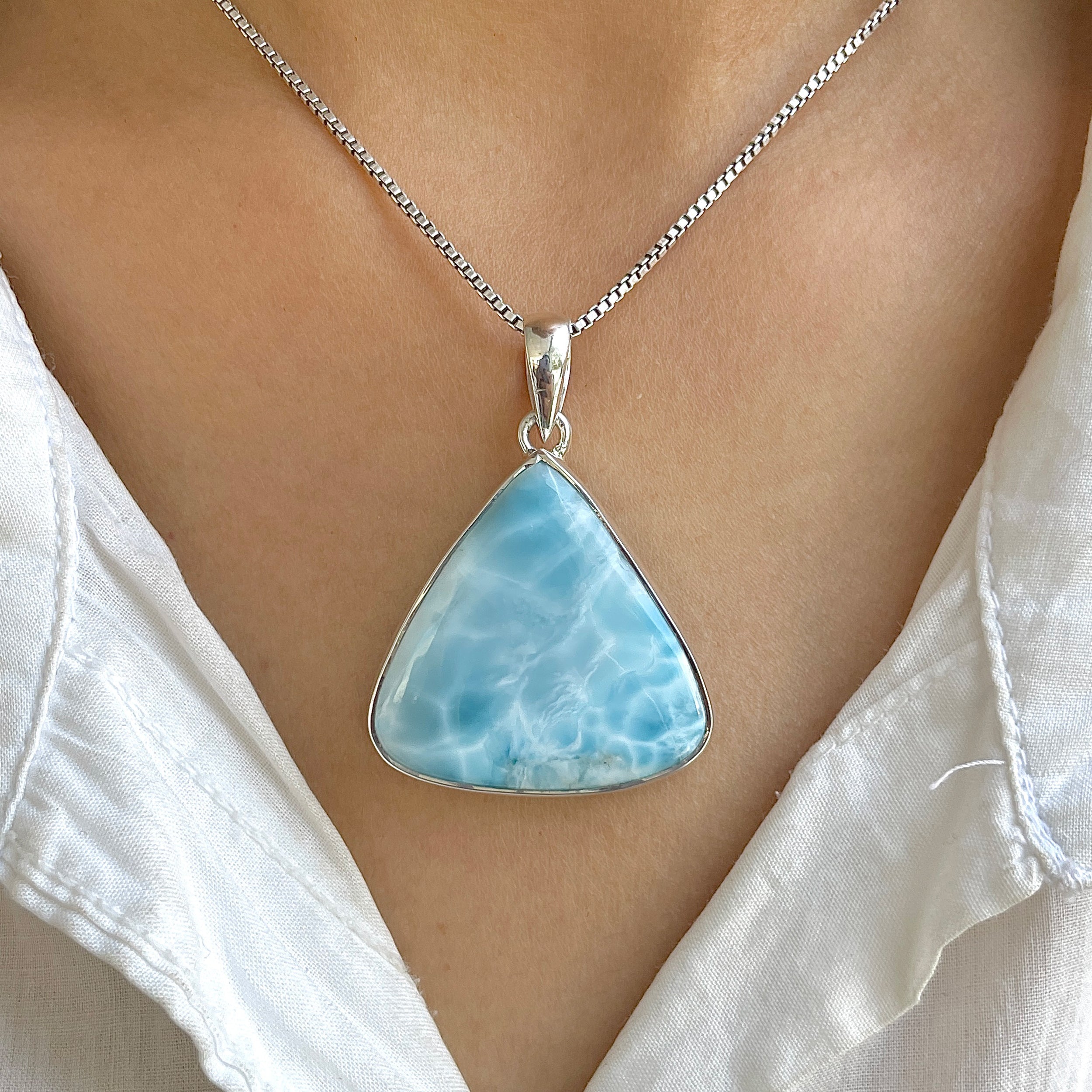 Larimar Pendant-(LAR-P-1218.)