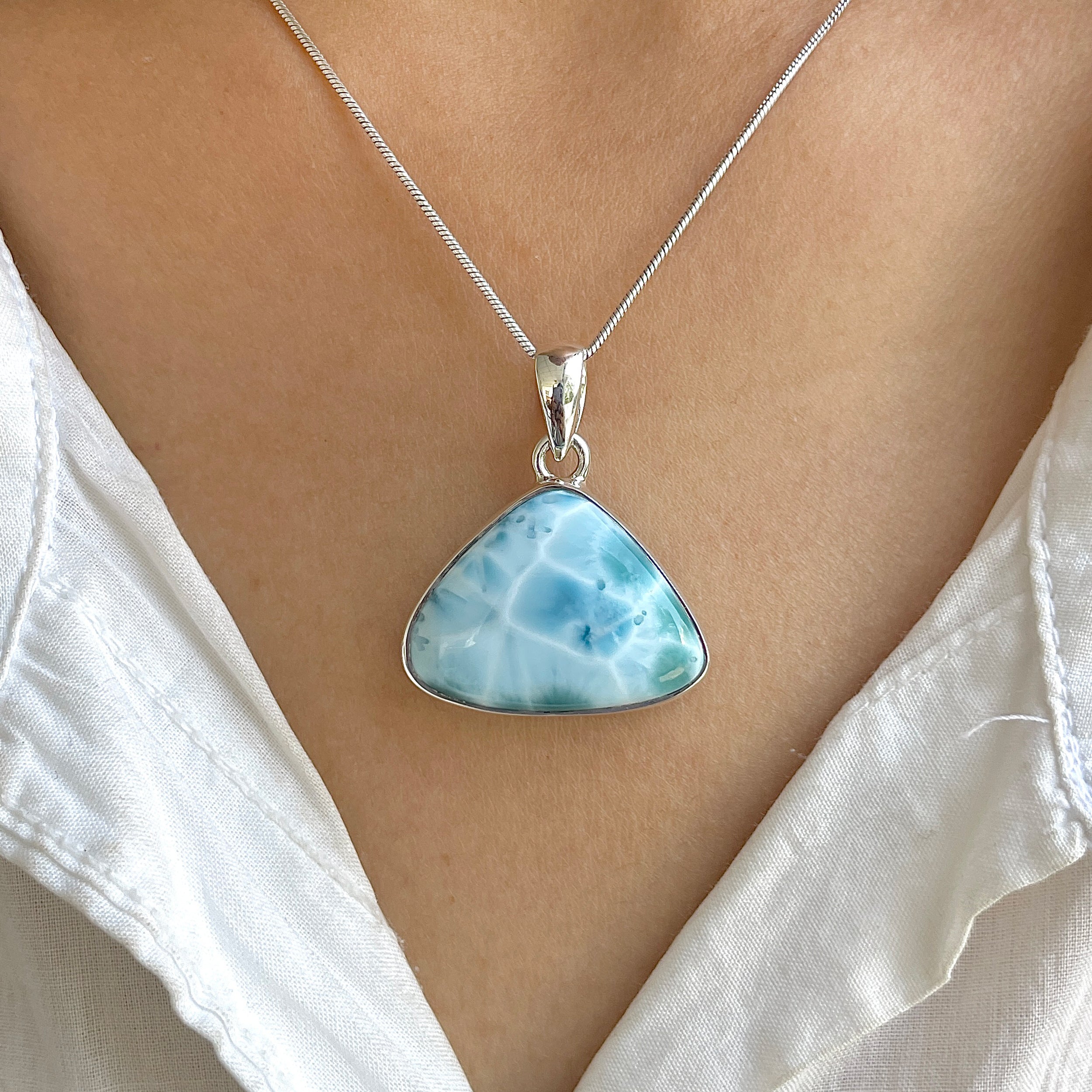 Larimar Pendant-(LAR-P-1234.)