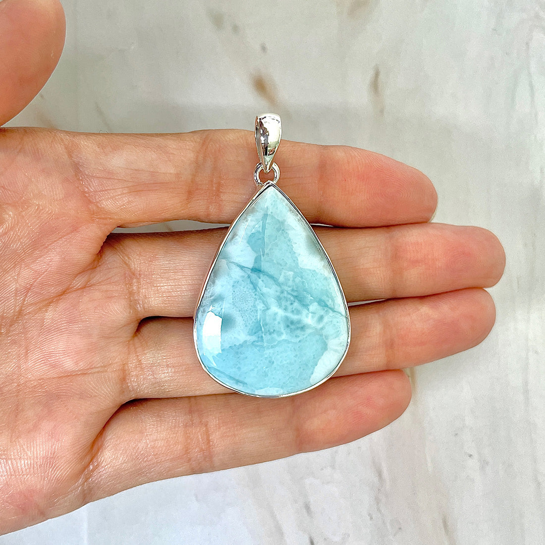 Larimar Pendant-(LAR-P-127.)