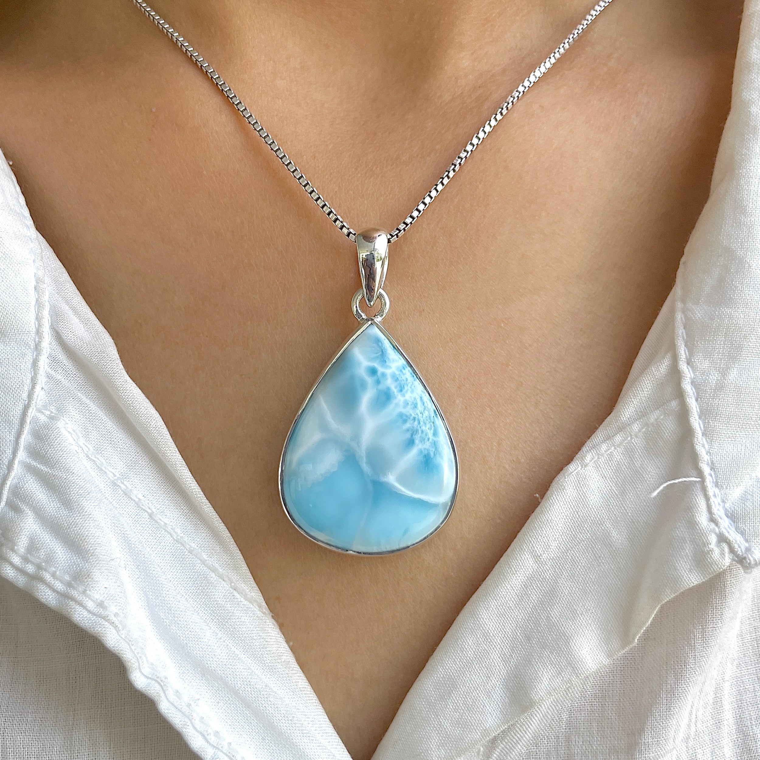 Larimar Pendant-(LAR-P-1300.)