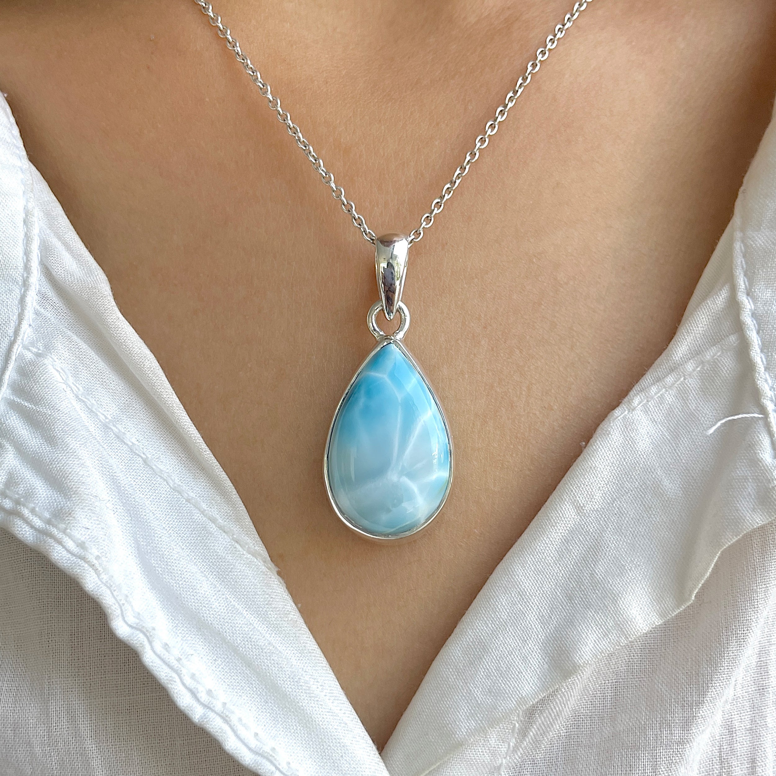 Larimar Pendant-(LAR-P-1301.)