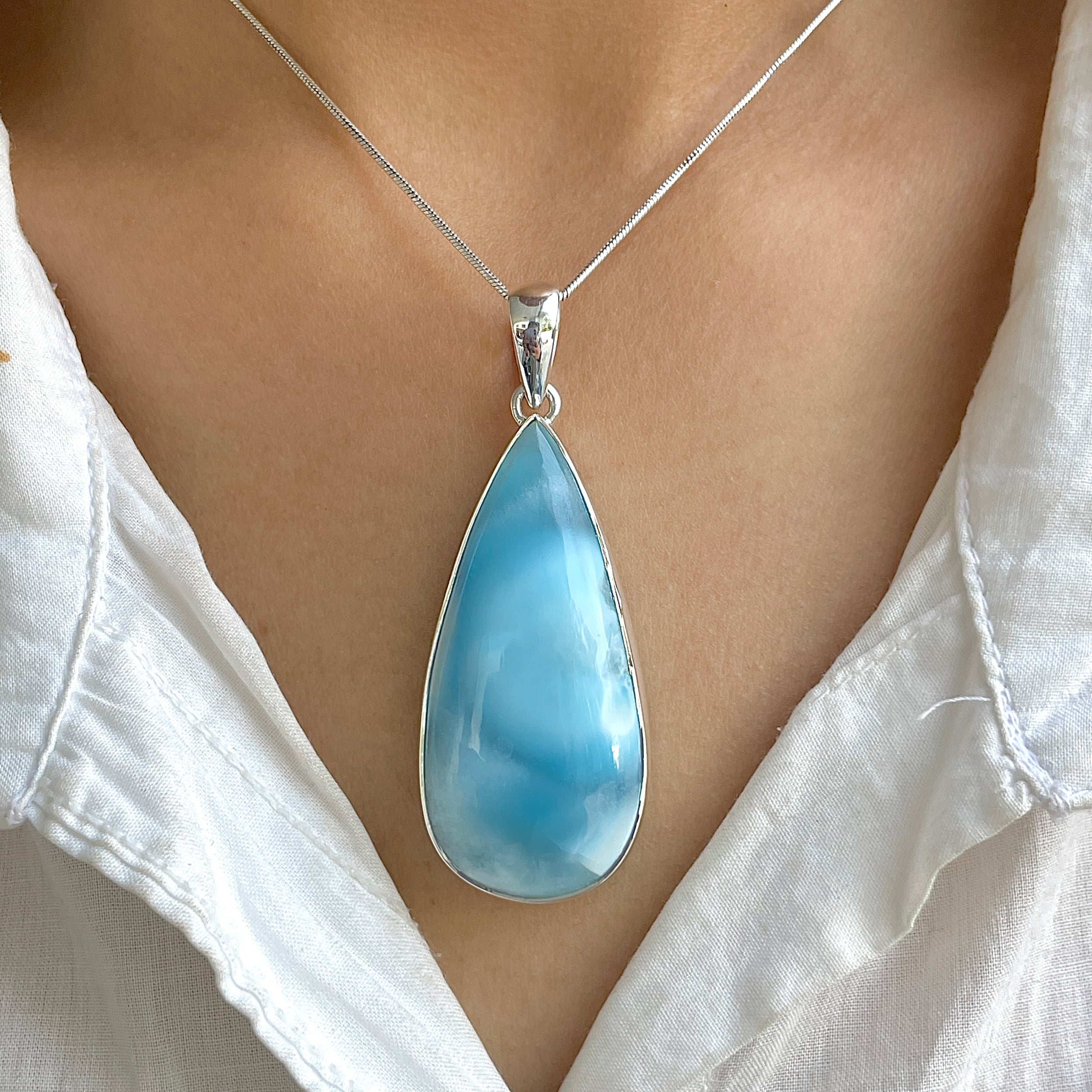 Larimar Pendant-(LAR-P-1308.)