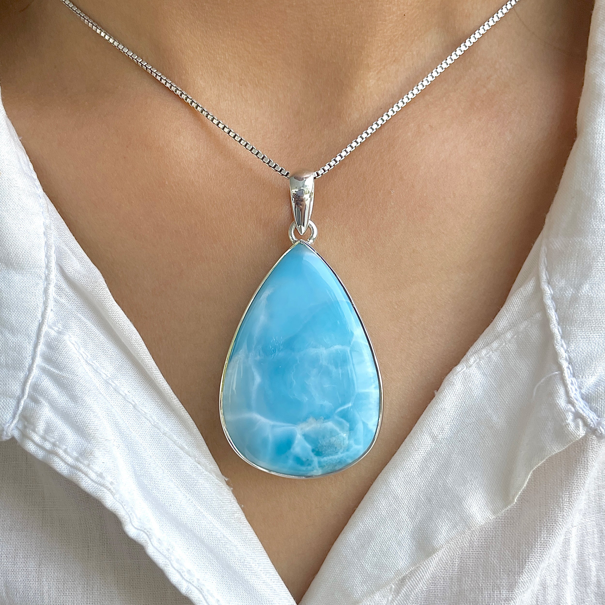 Larimar Pendant-(LAR-P-1309.)
