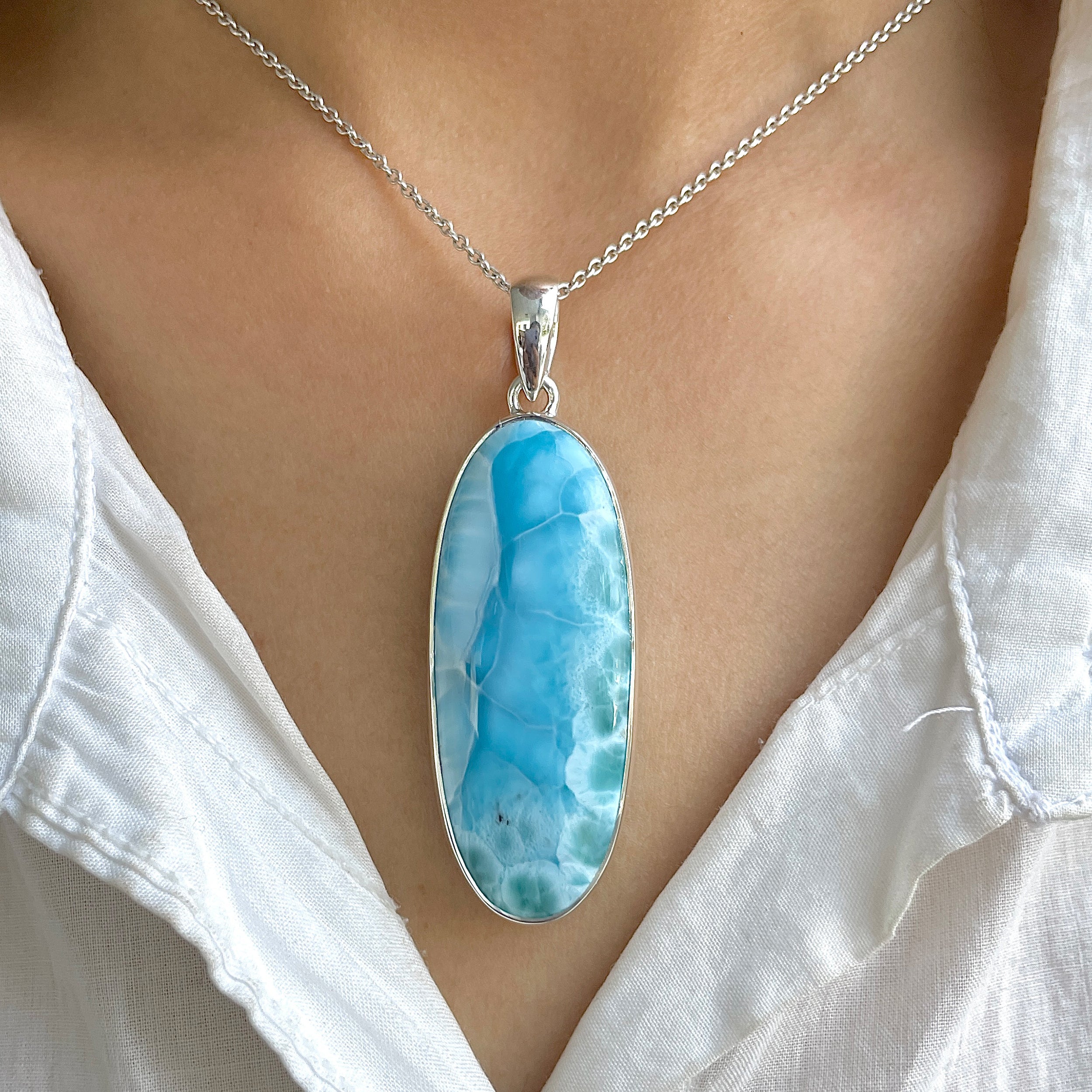 Larimar Pendant-(LAR-P-1310.)