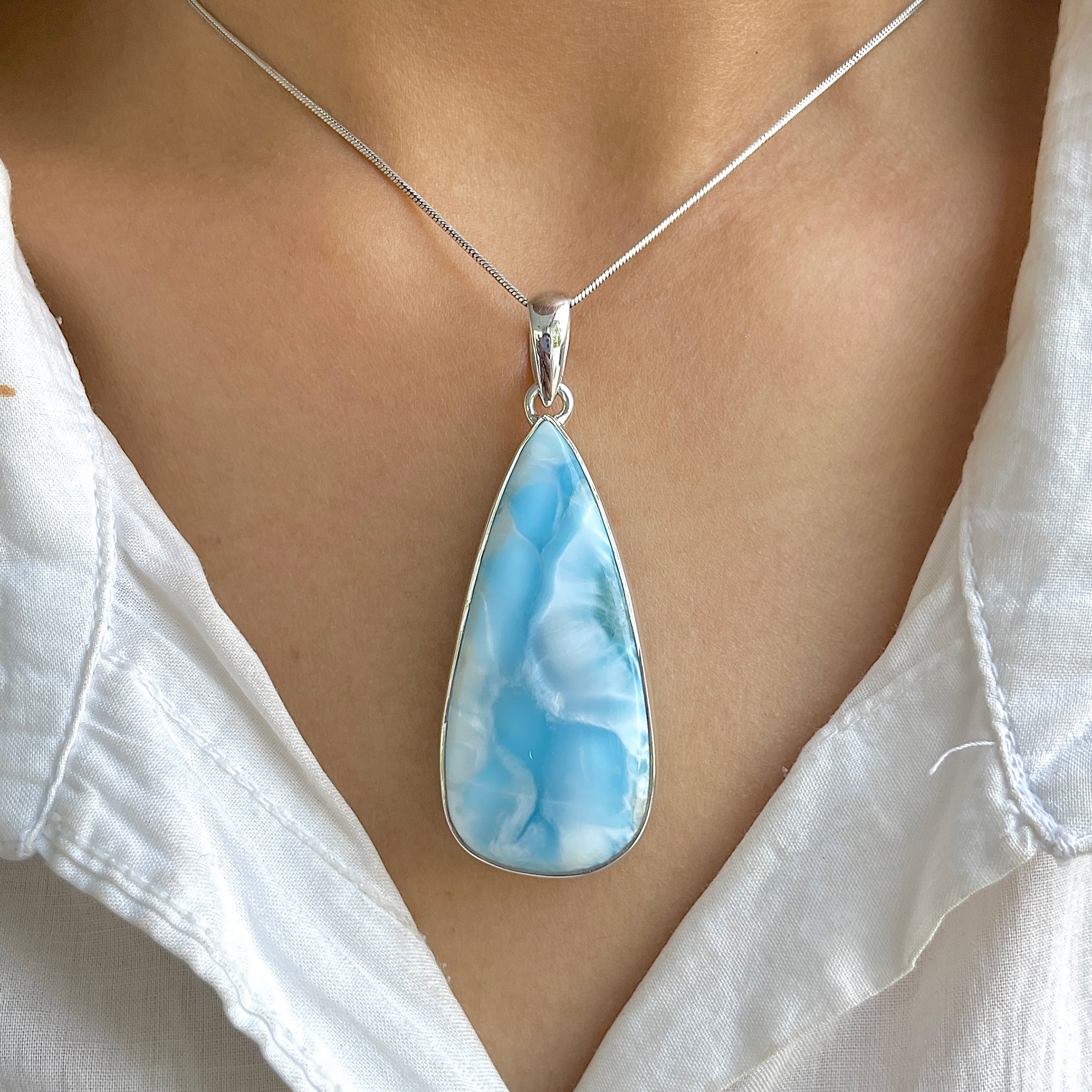 Larimar Pendant-(LAR-P-1311.)