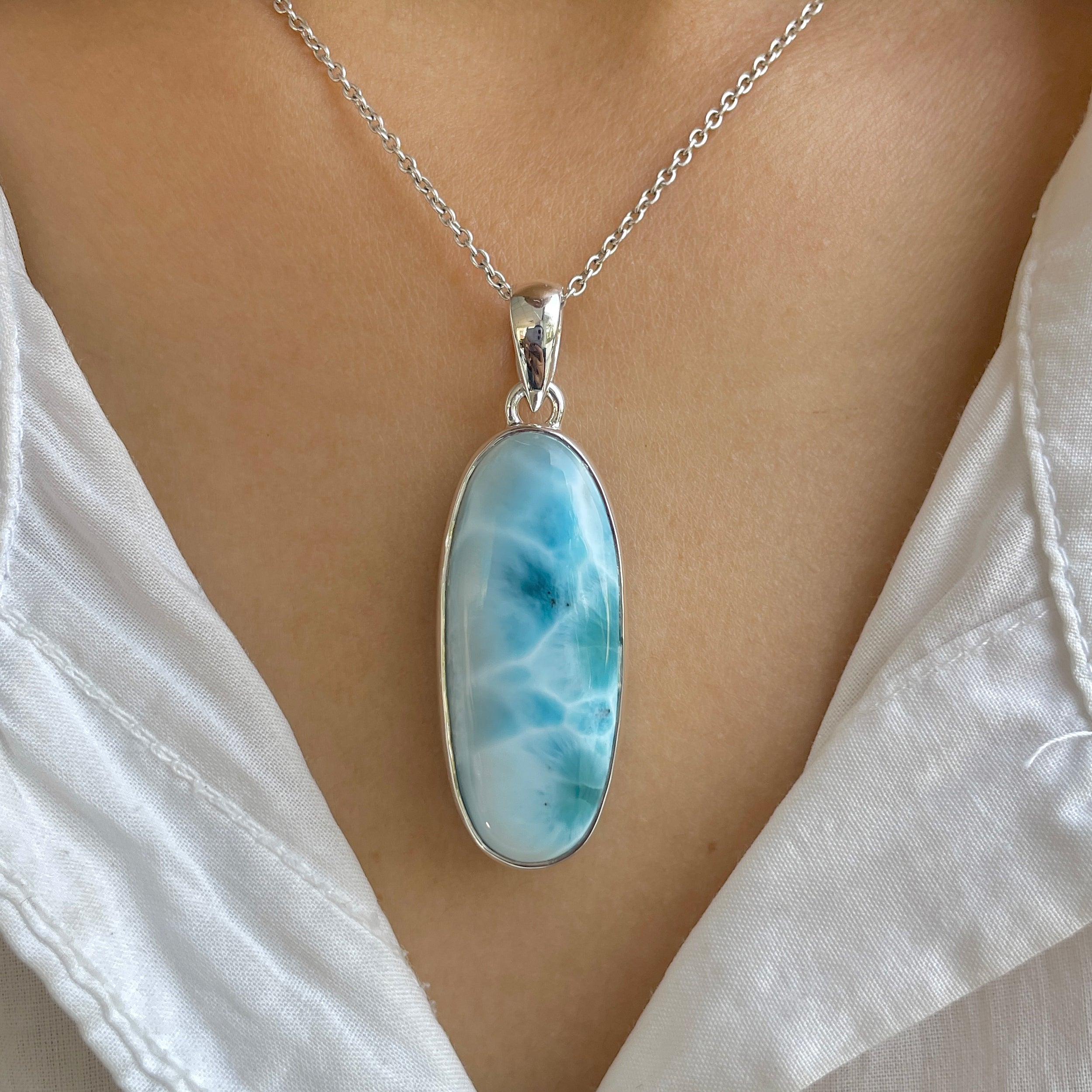Larimar Pendant-(LAR-P-1315.)