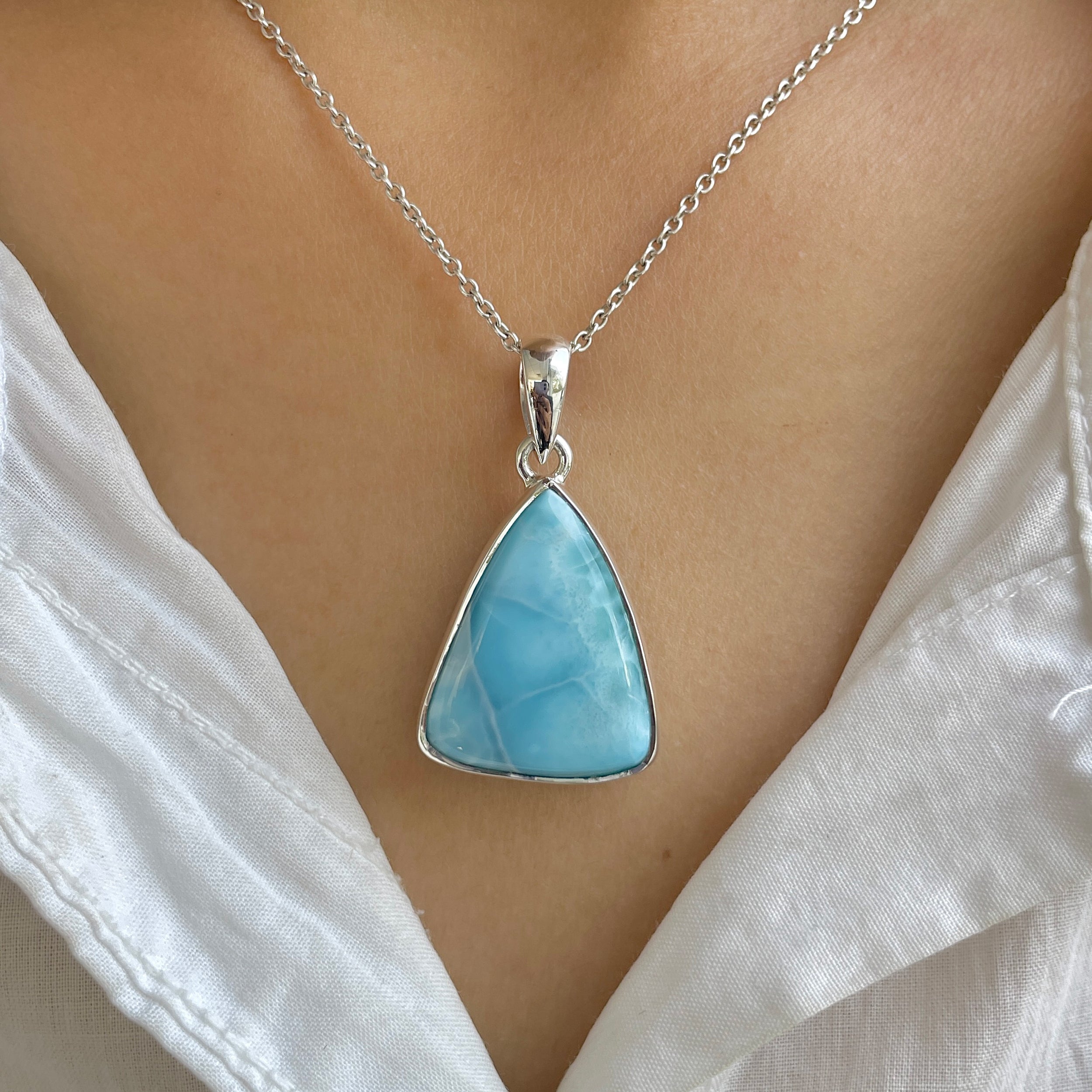 Larimar Pendant-(LAR-P-1316.)