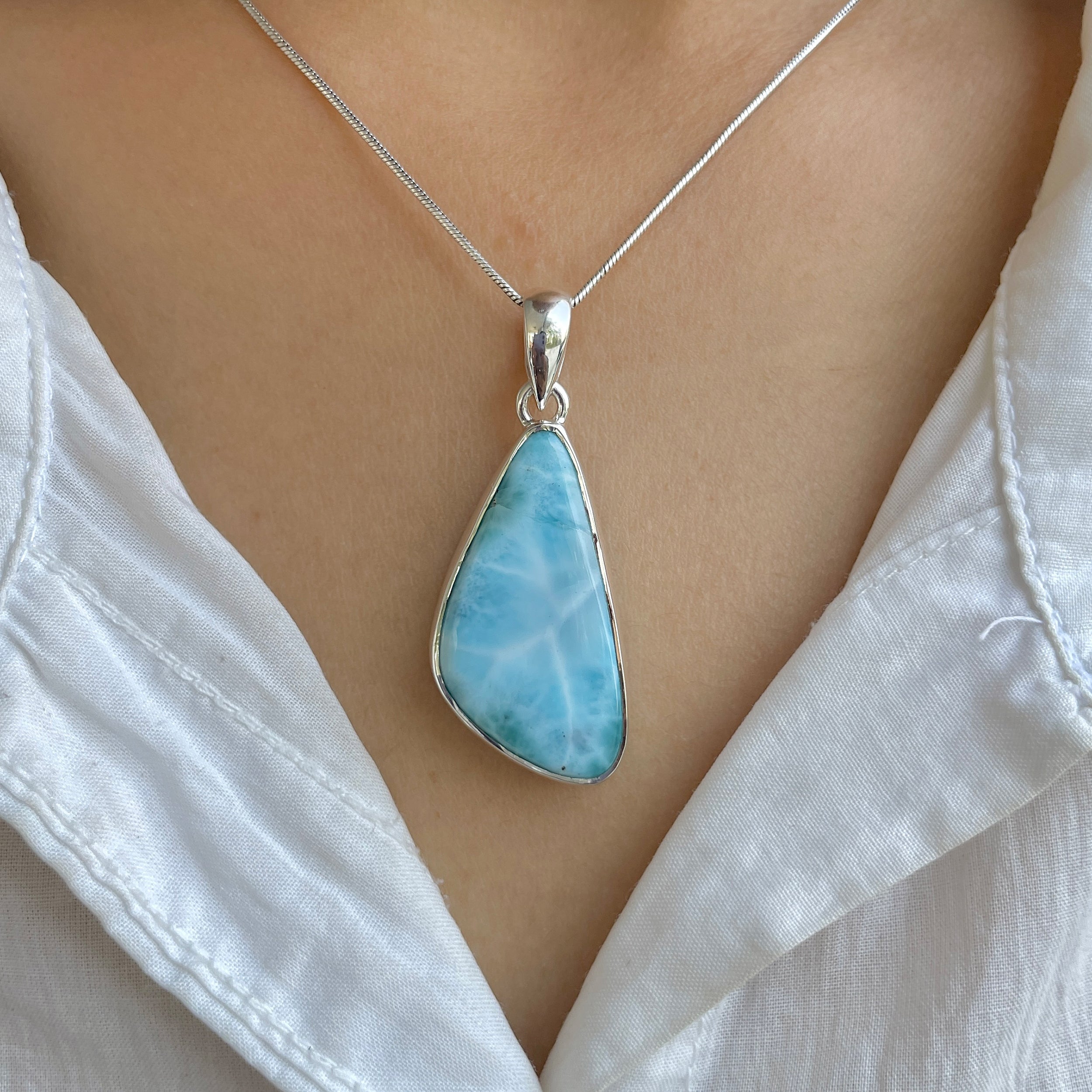 Larimar Pendant-(LAR-P-1321.)