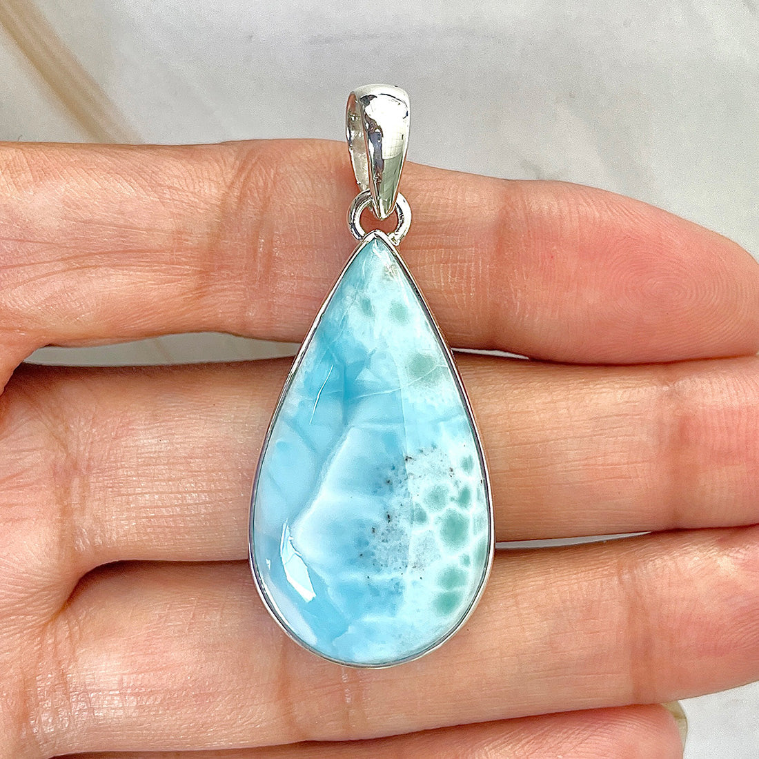 Larimar Pendant-(LAR-P-134.)