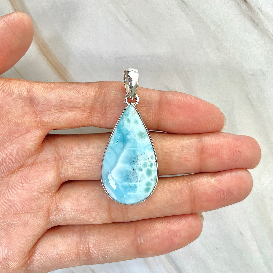 Larimar Pendant-(LAR-P-134.)