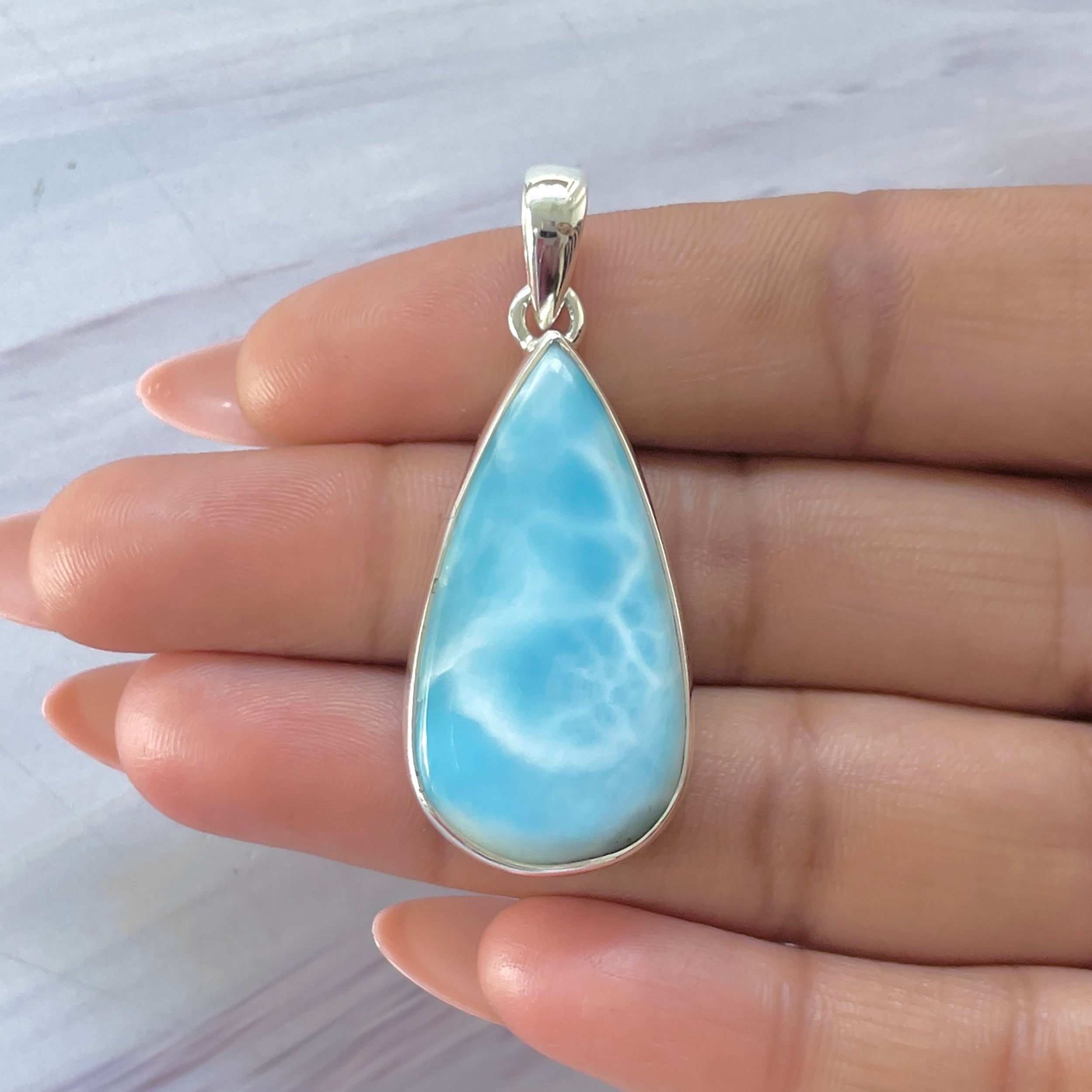 Larimar Pendant-(LAR-P-1389.)