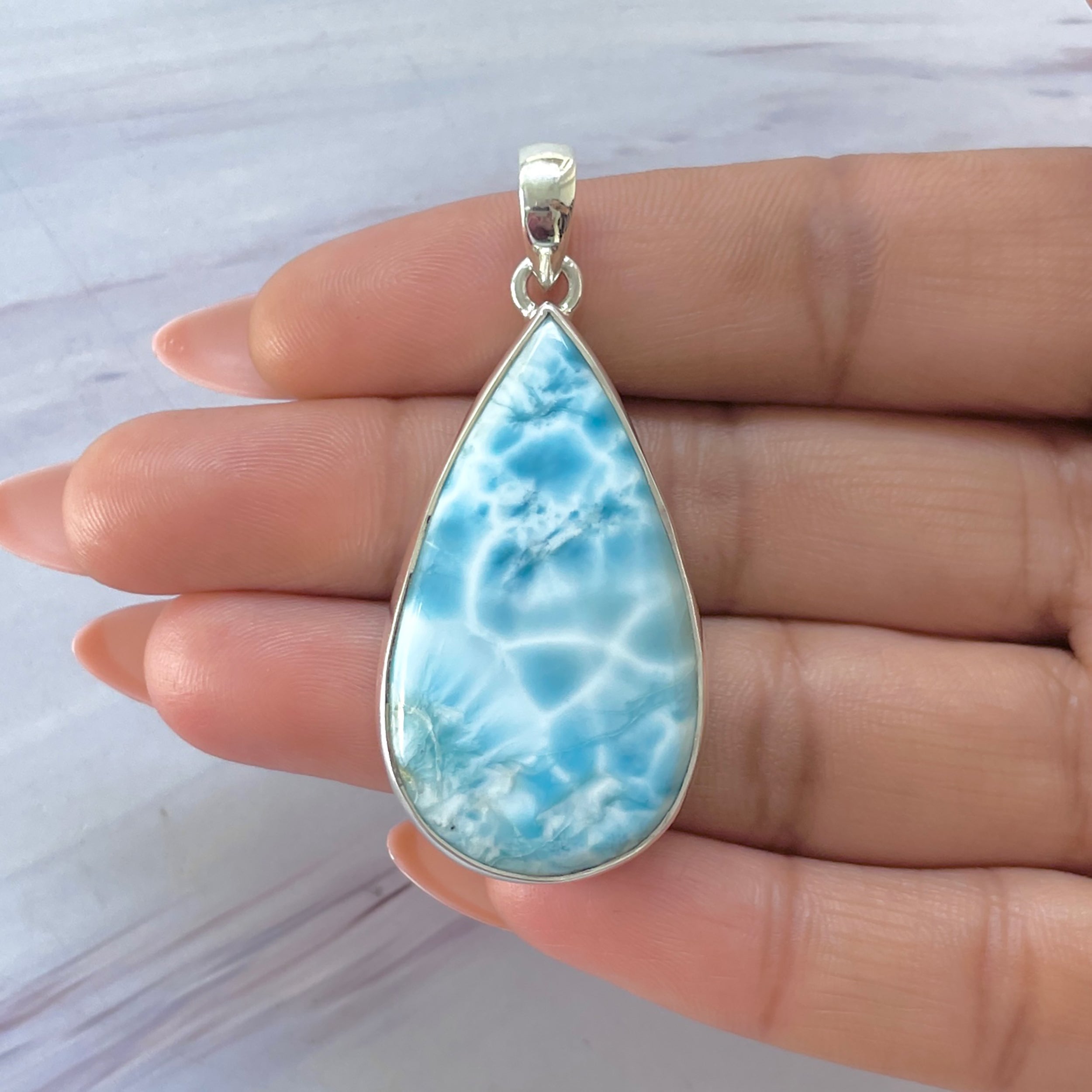 Larimar Pendant-(LAR-P-1399.)