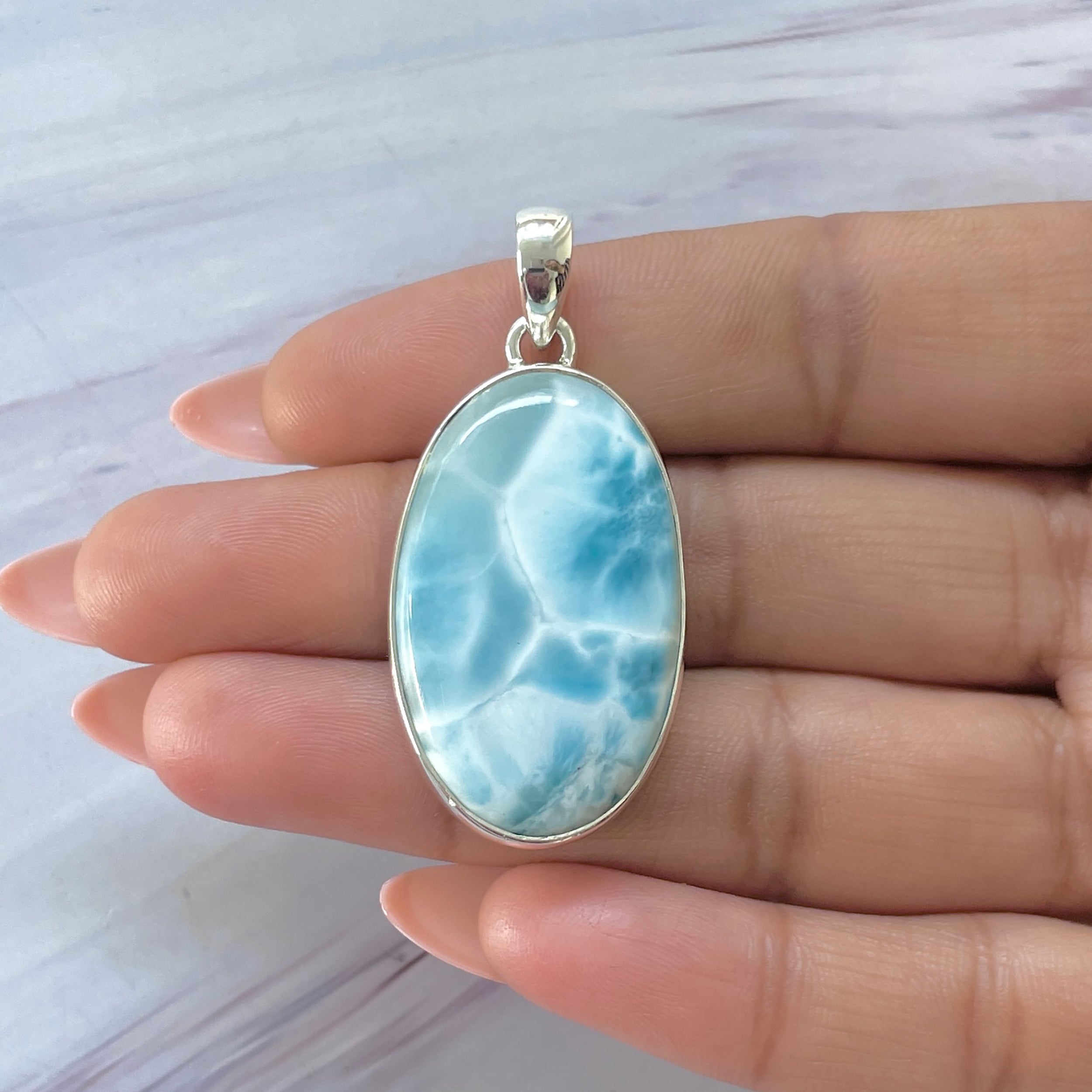 Larimar Pendant-(LAR-P-1402.)