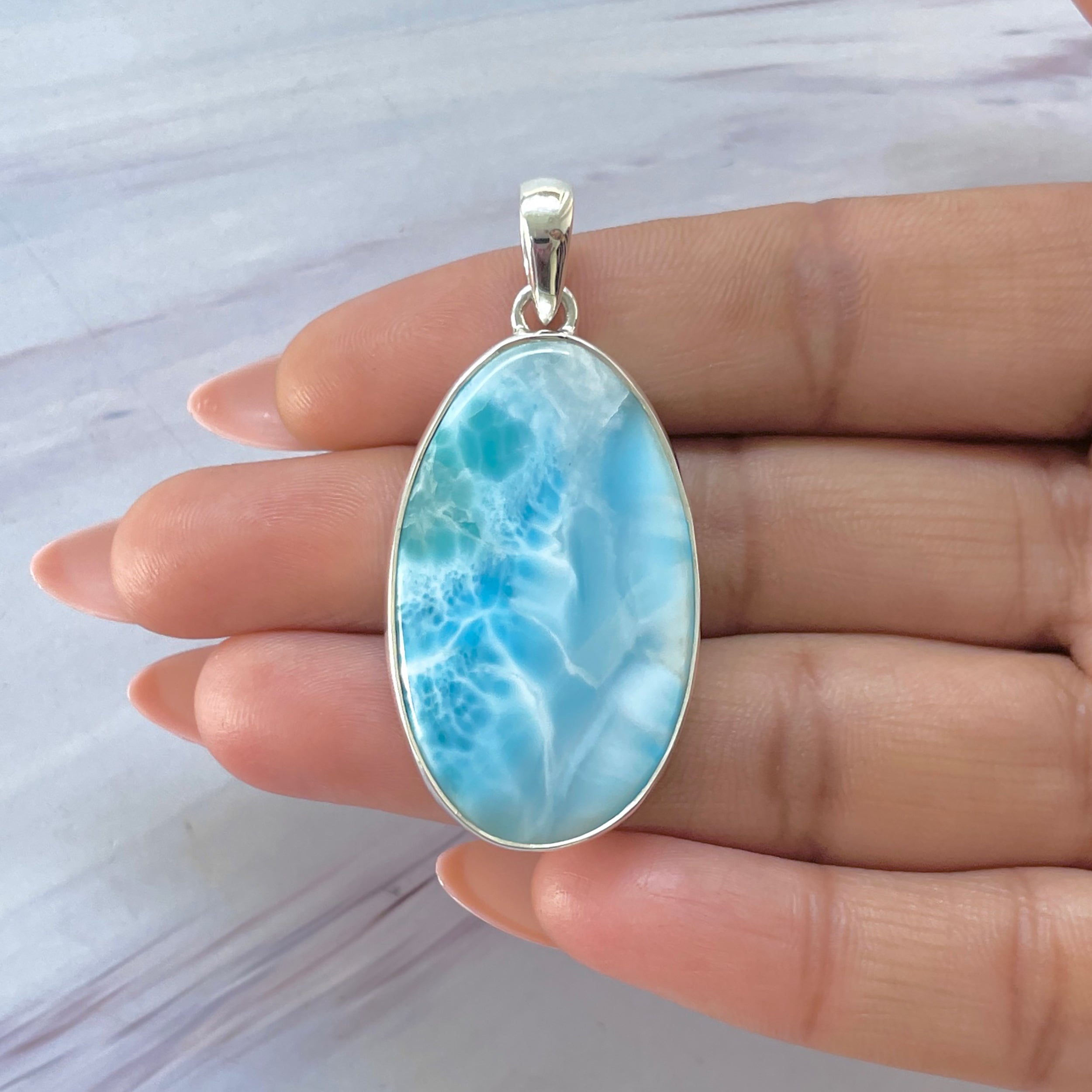 Larimar Pendant-(LAR-P-1403.)