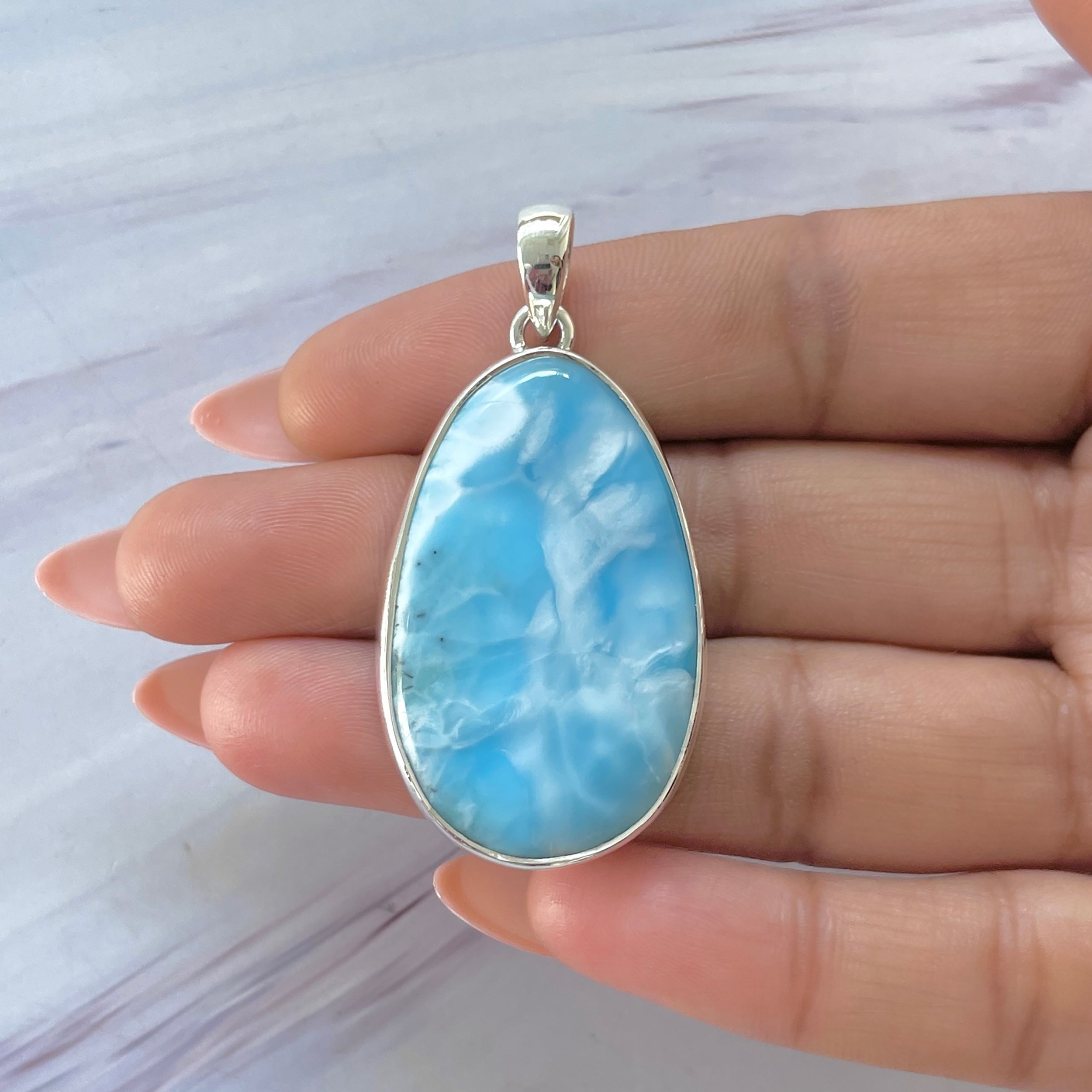 Larimar Pendant-(LAR-P-1404.)