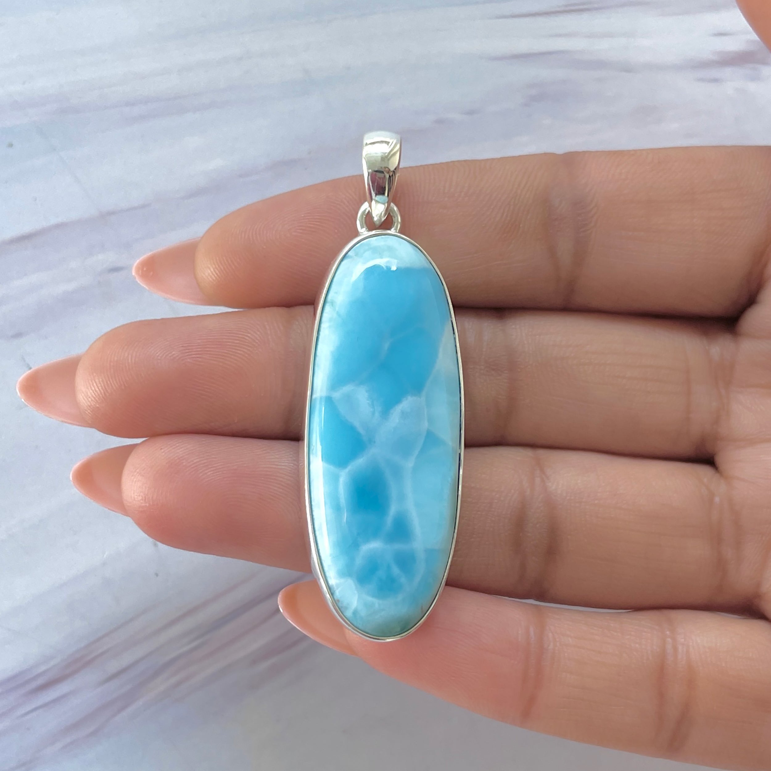 Larimar Pendant-(LAR-P-1405.)