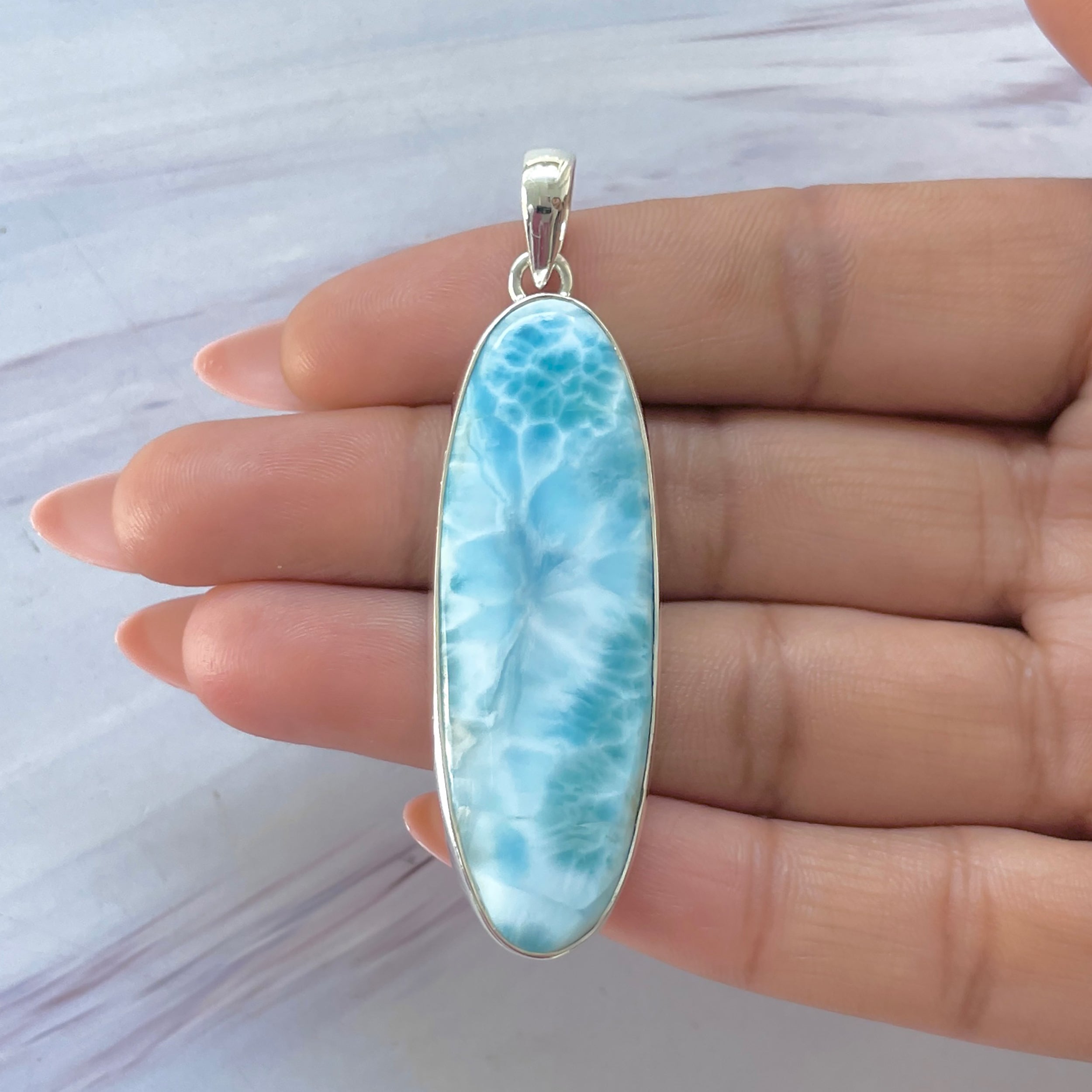 Larimar Pendant-(LAR-P-1407.)