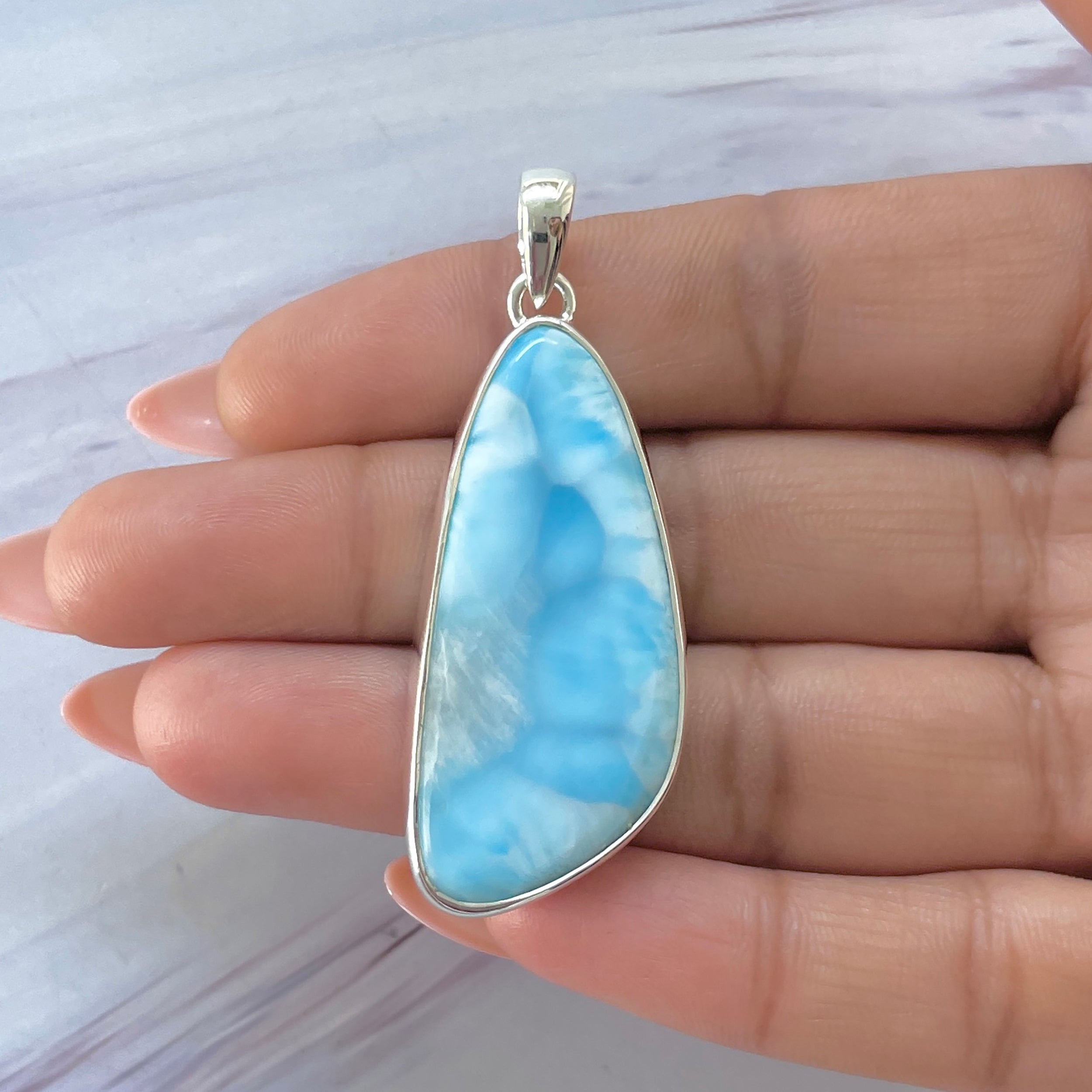 Larimar Pendant-(LAR-P-1408.)