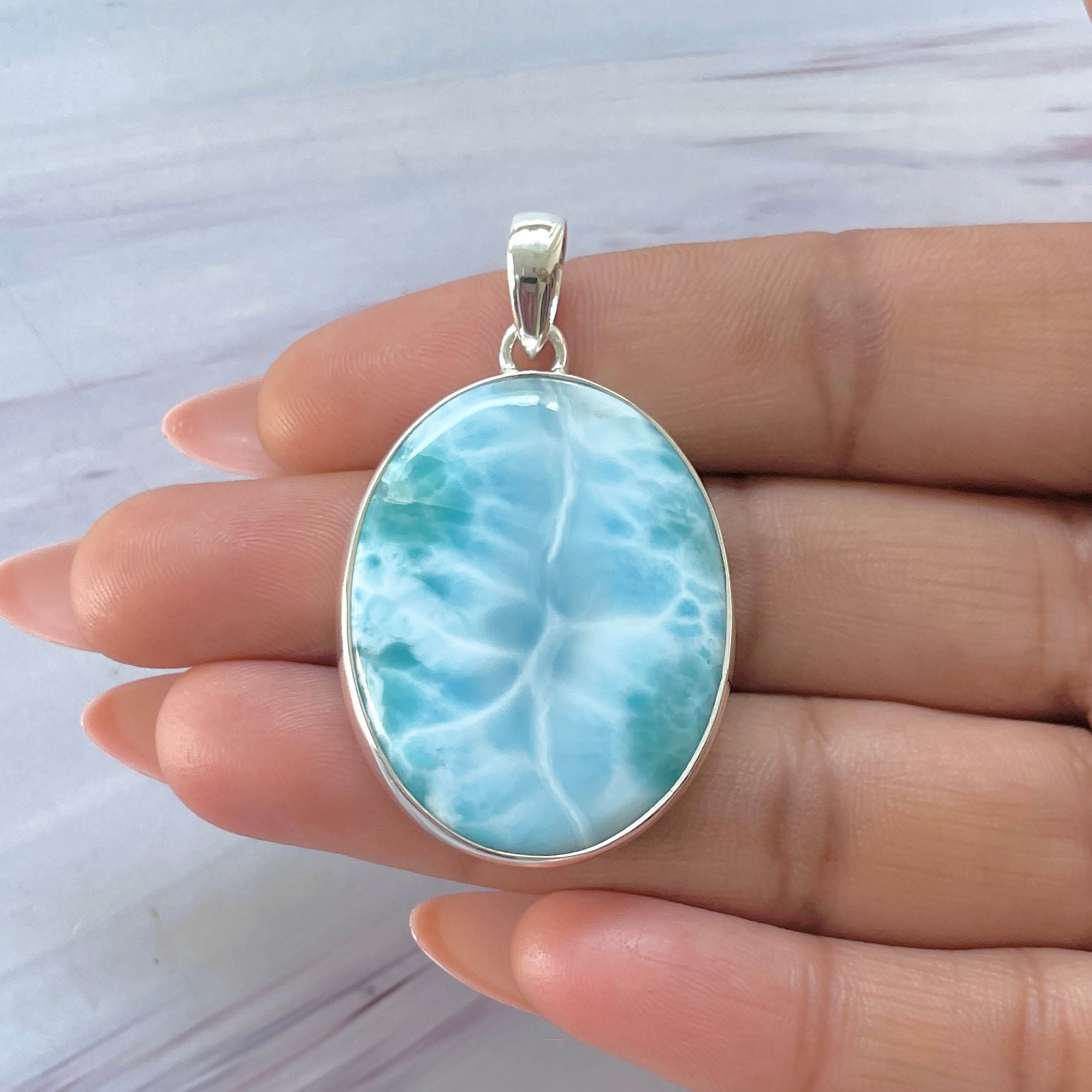 Larimar Pendant-(LAR-P-1409.)