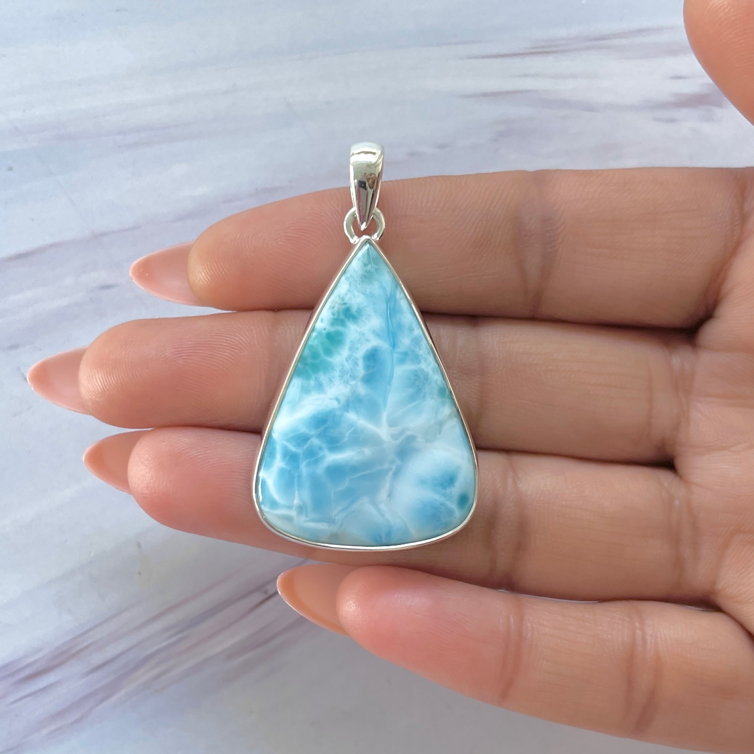 Larimar Pendant-(LAR-P-1410.)