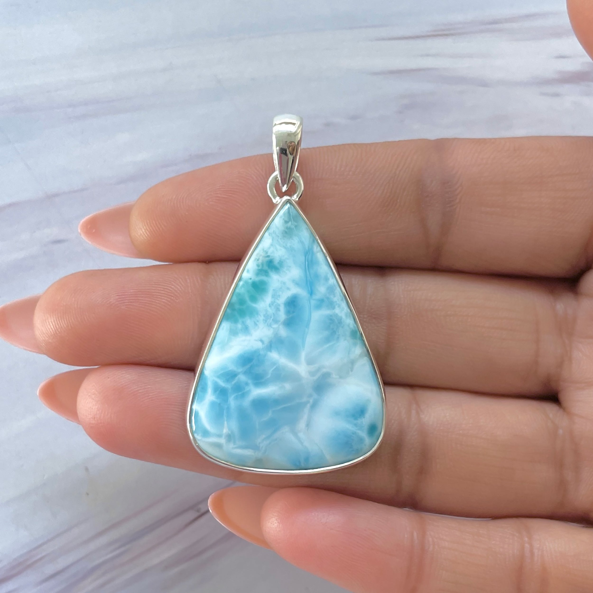 Larimar Pendant-(LAR-P-1410.)