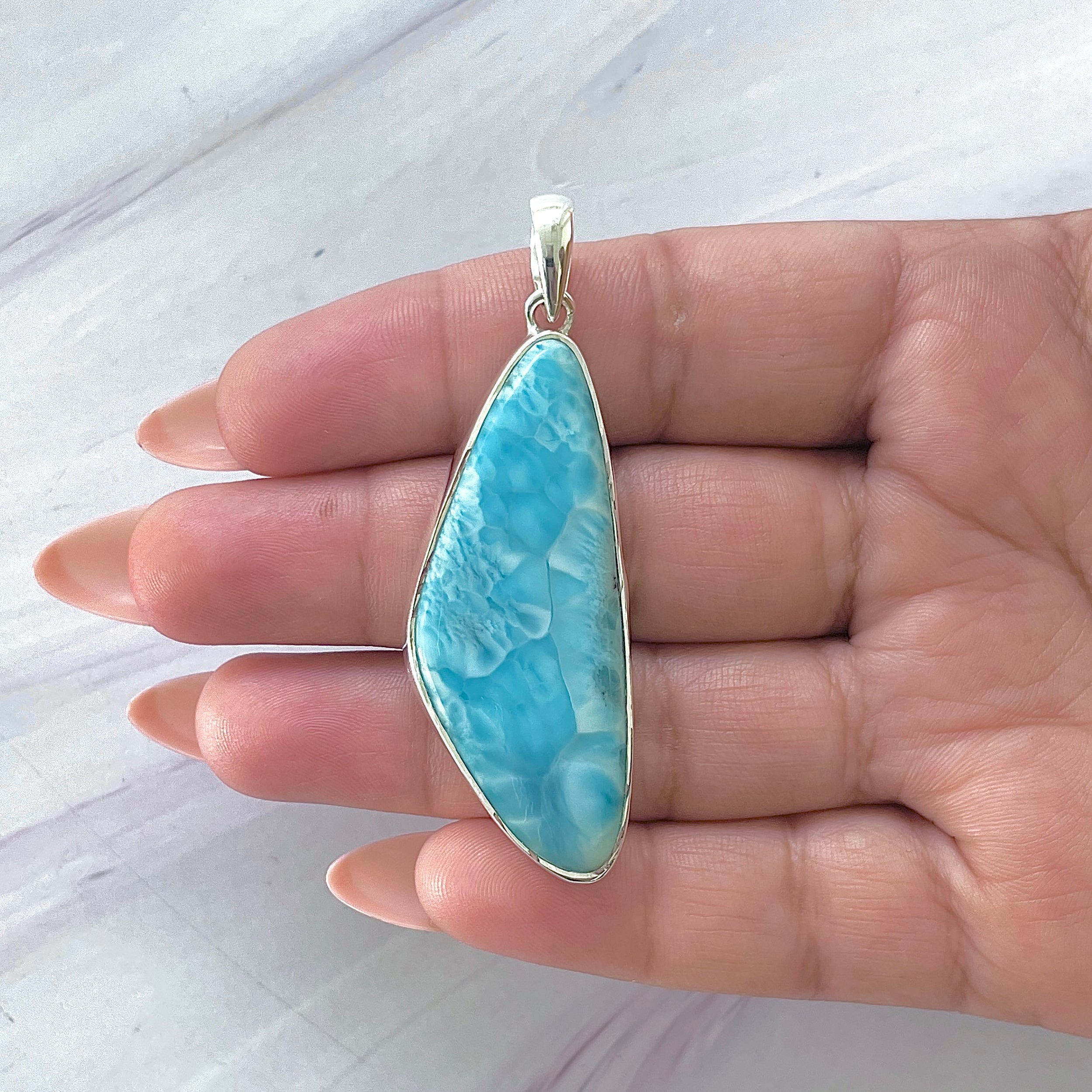 Larimar Pendant-(LAR-P-1416.)