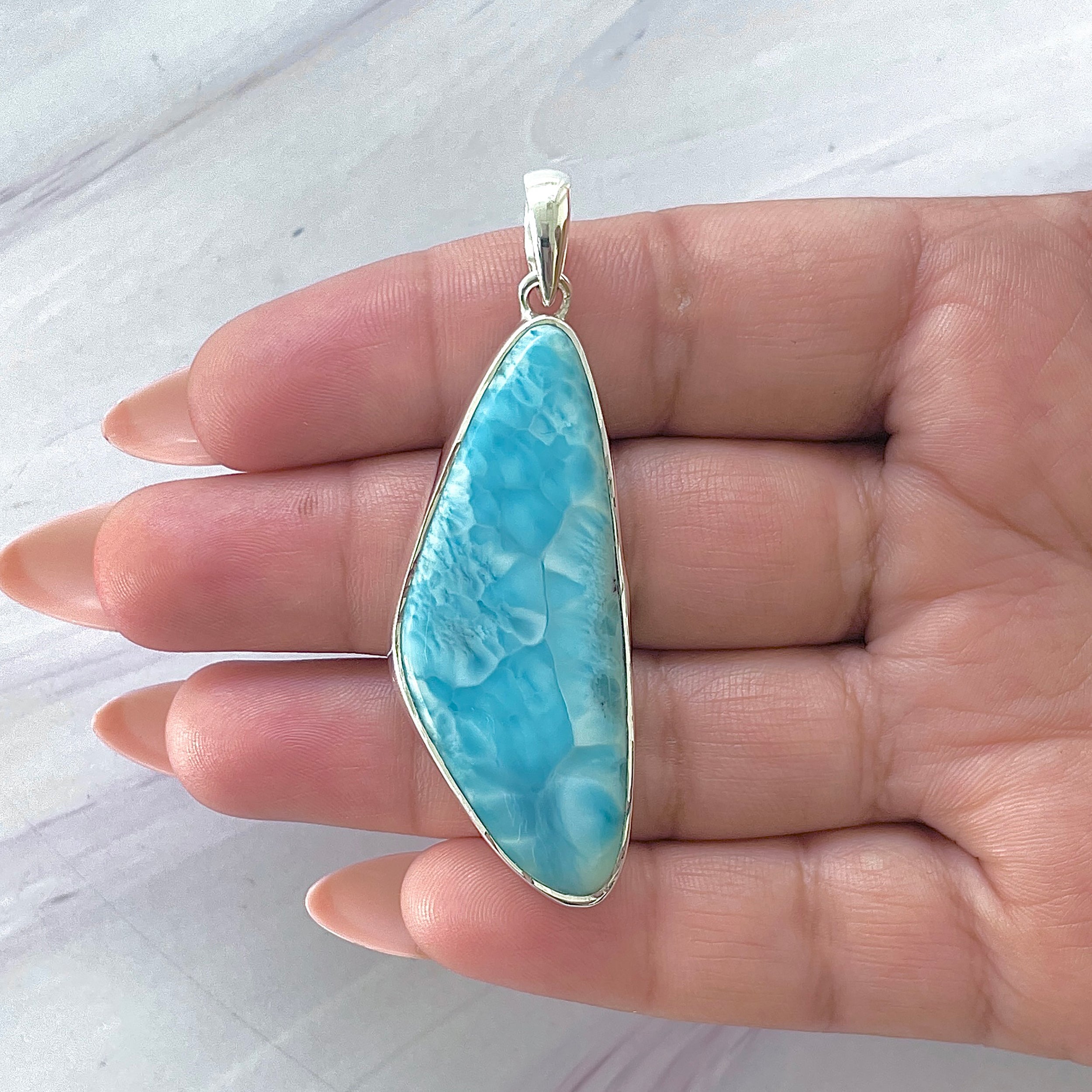 Larimar Pendant-(LAR-P-1416.)