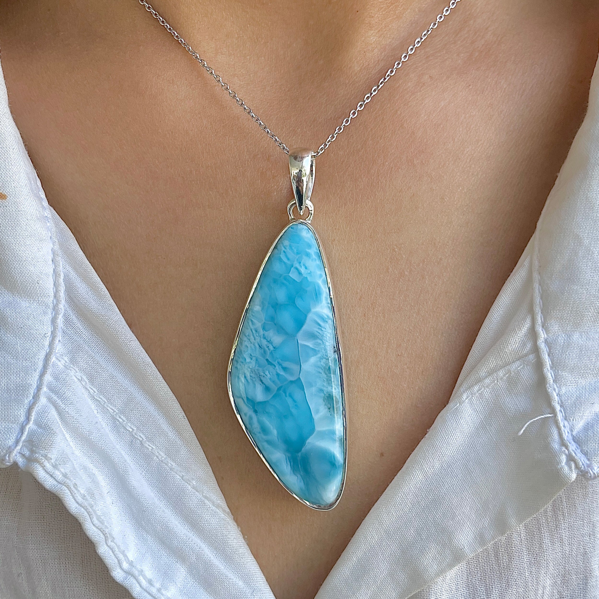 Larimar Pendant-(LAR-P-1416.)