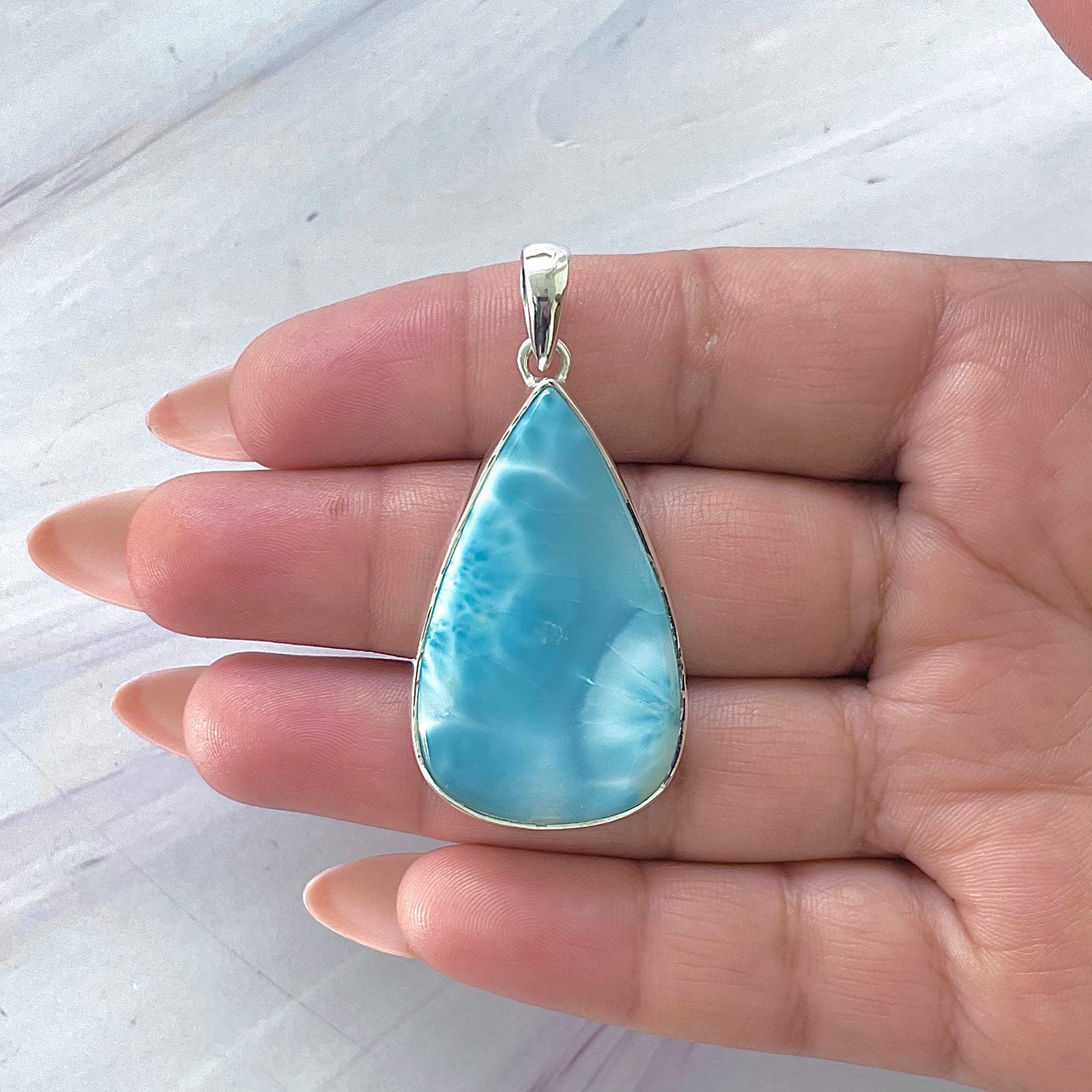 Larimar Pendant-(LAR-P-1419.)