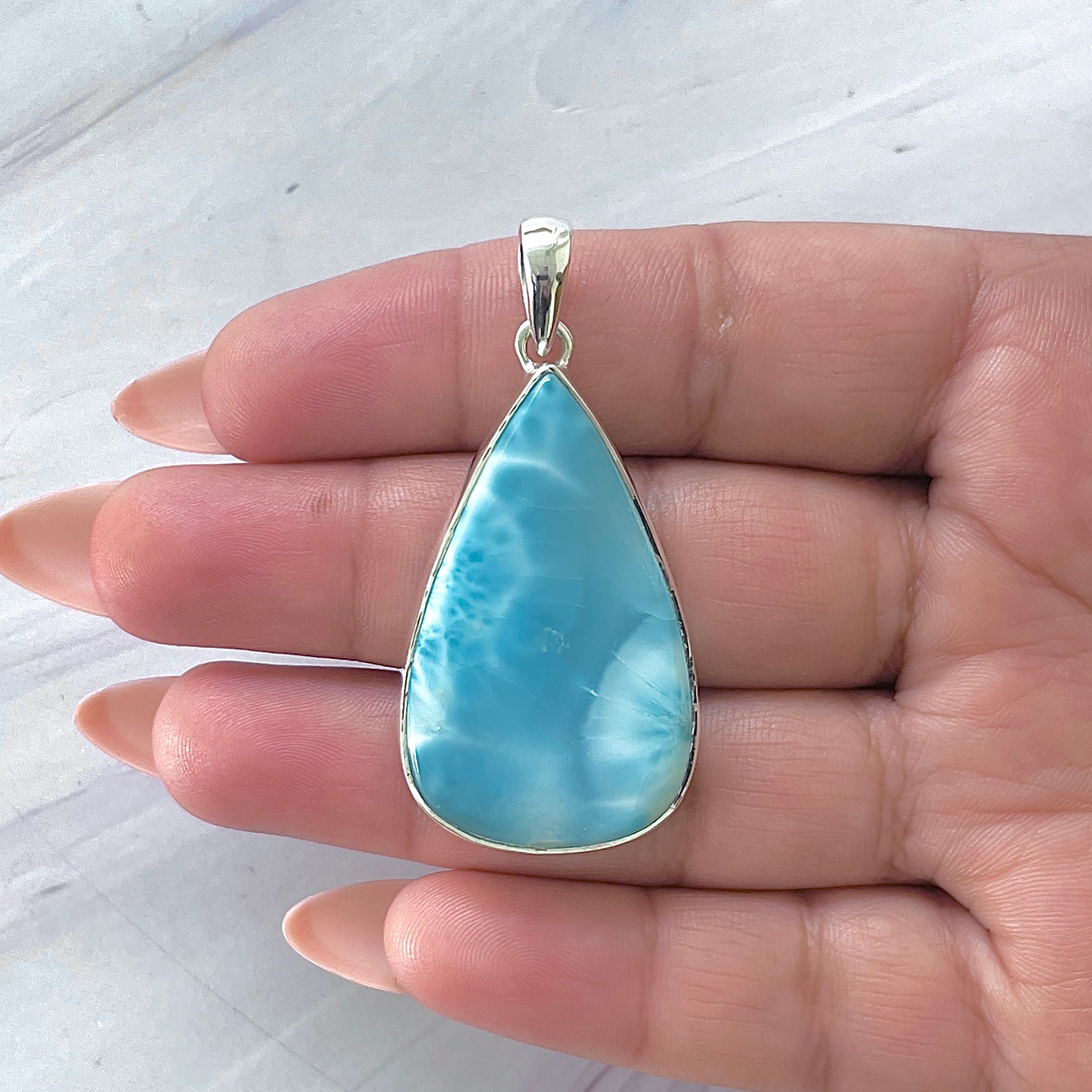 Larimar Pendant-(LAR-P-1419.)