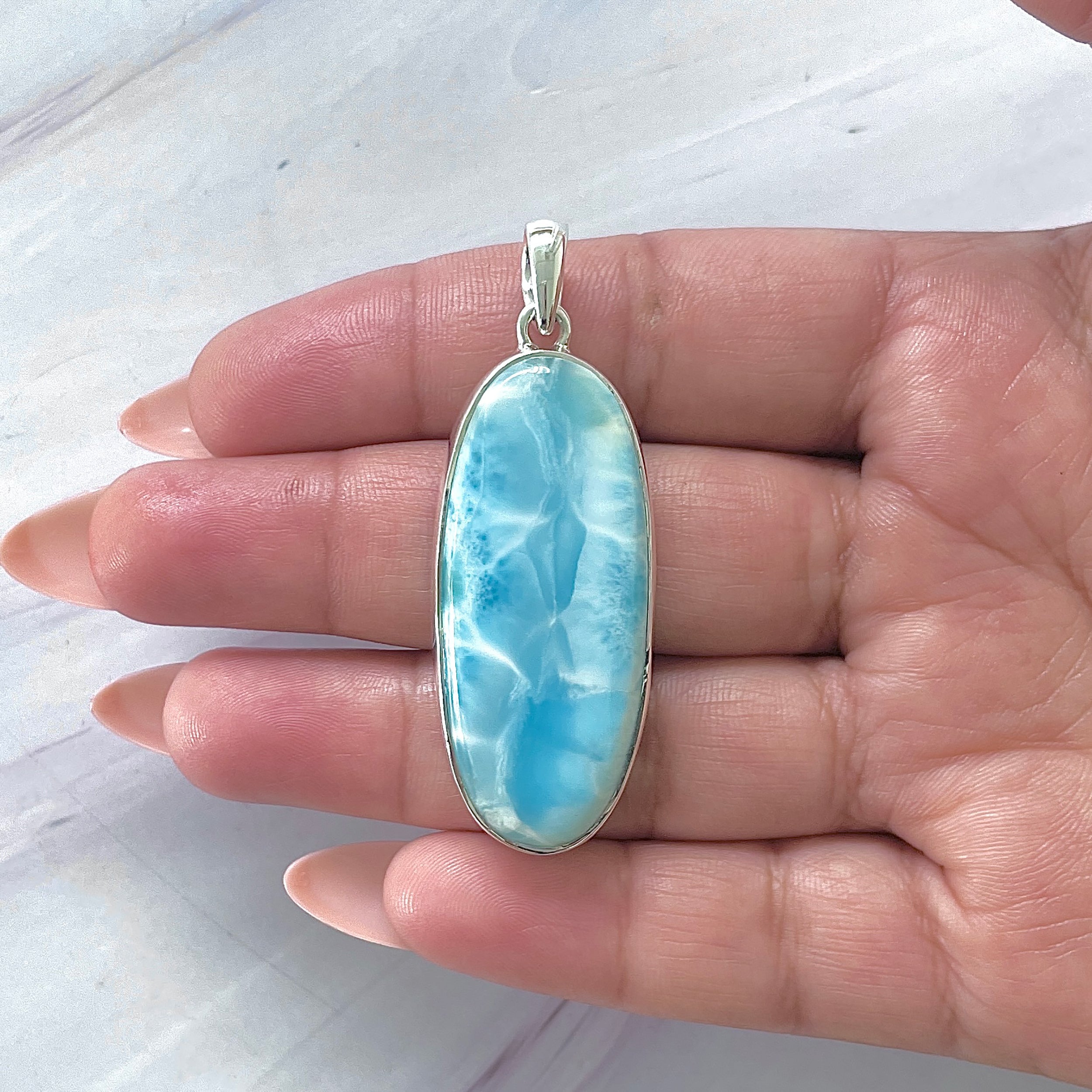 Larimar Pendant-(LAR-P-1420.)