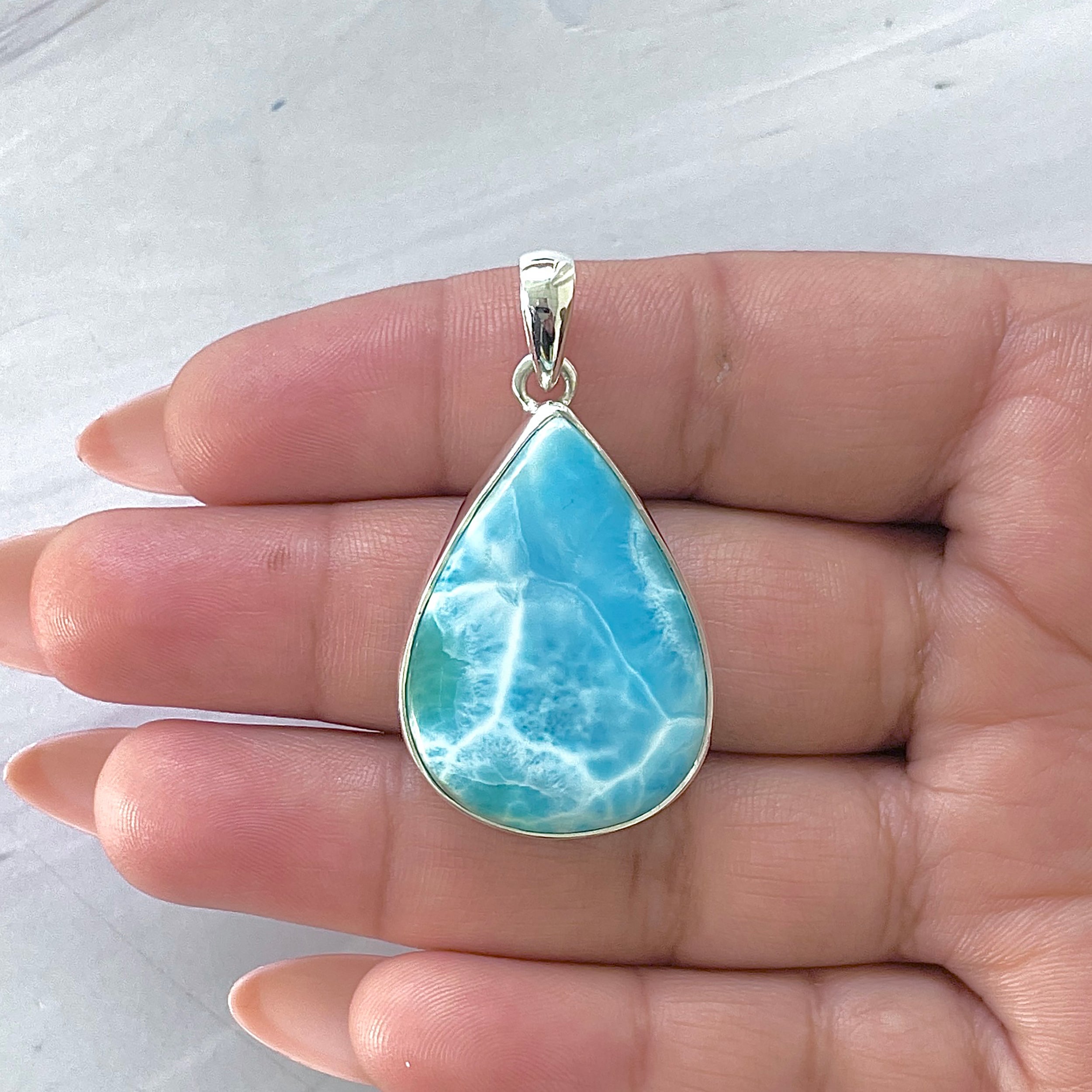Larimar Pendant-(LAR-P-1422.)