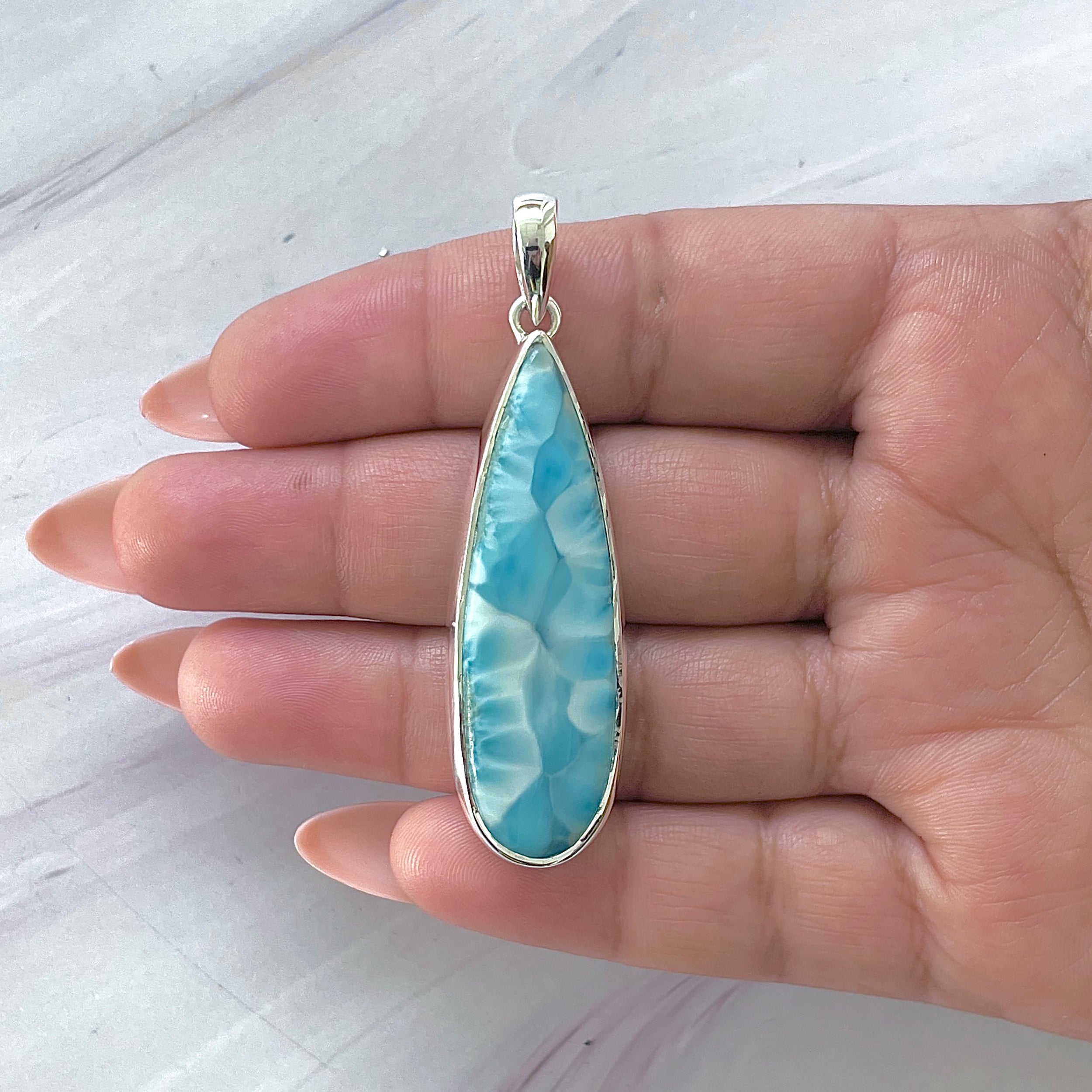 Larimar Pendant-(LAR-P-1423.)