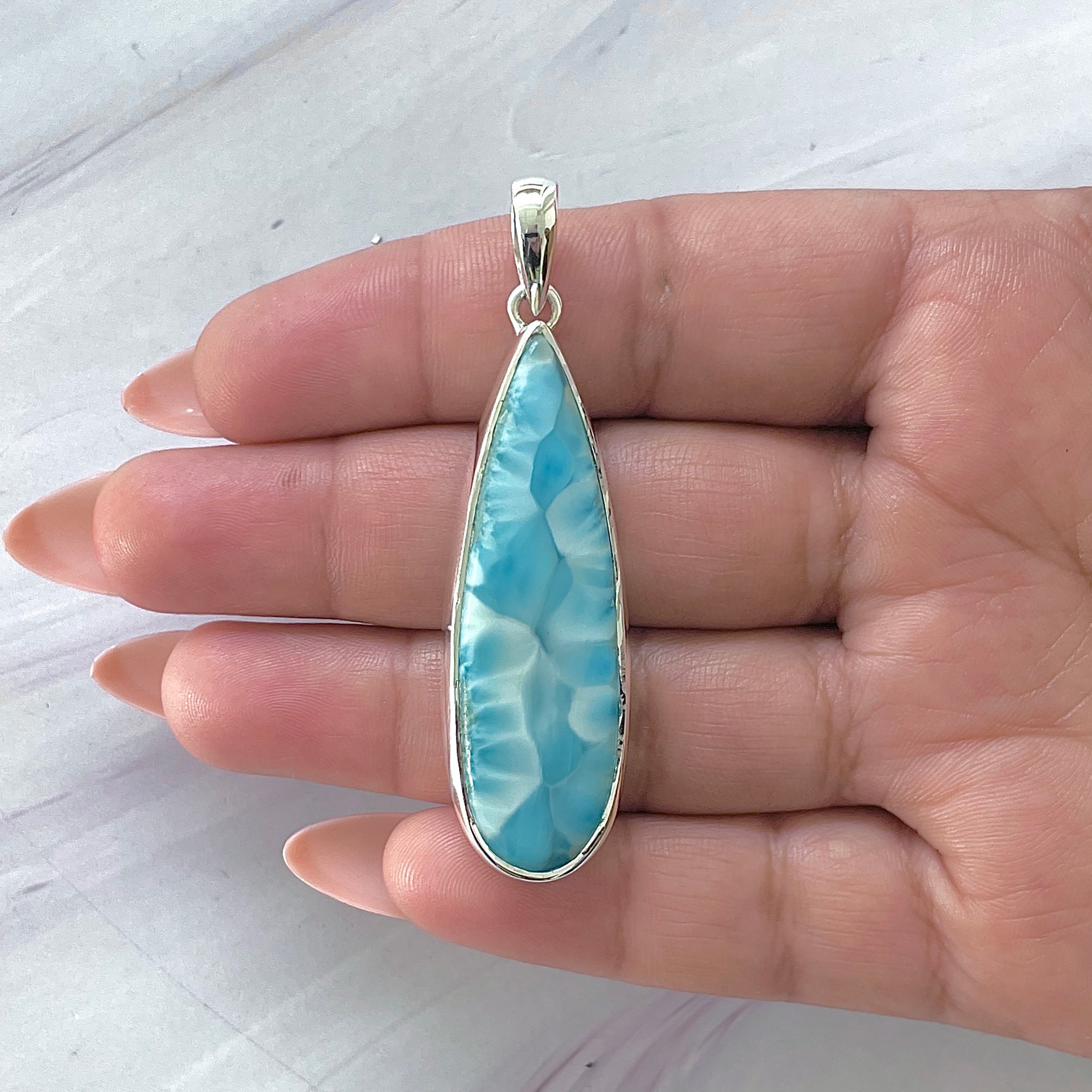 Larimar Pendant-(LAR-P-1423.)