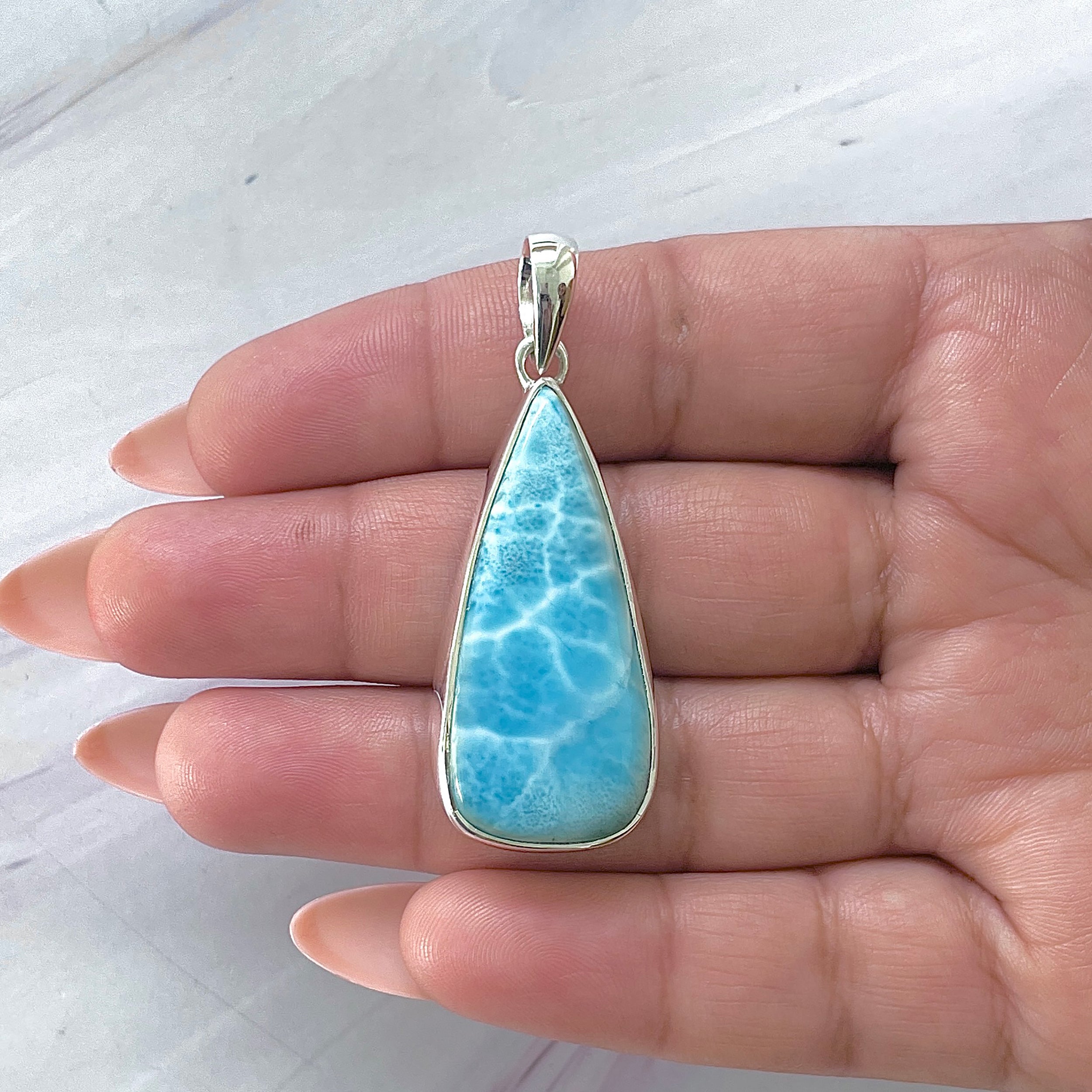 Larimar Pendant-(LAR-P-1426.)