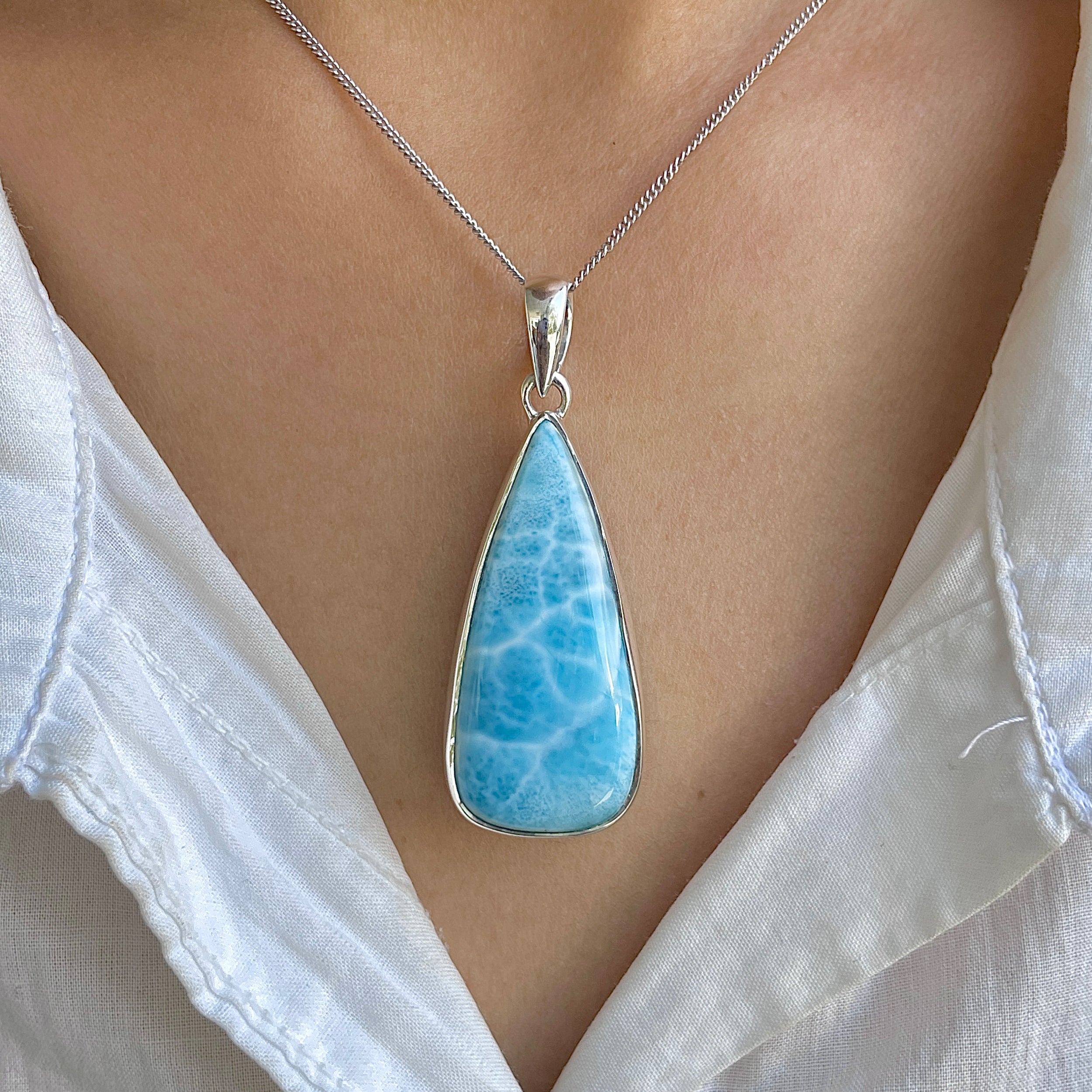Larimar Pendant-(LAR-P-1426.)