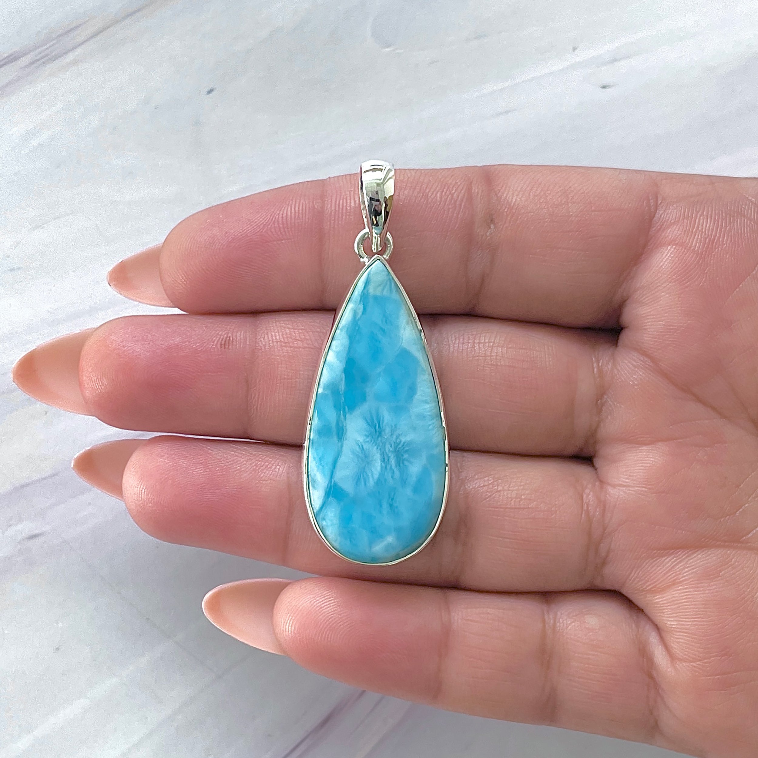 Larimar Pendant-(LAR-P-1427.)