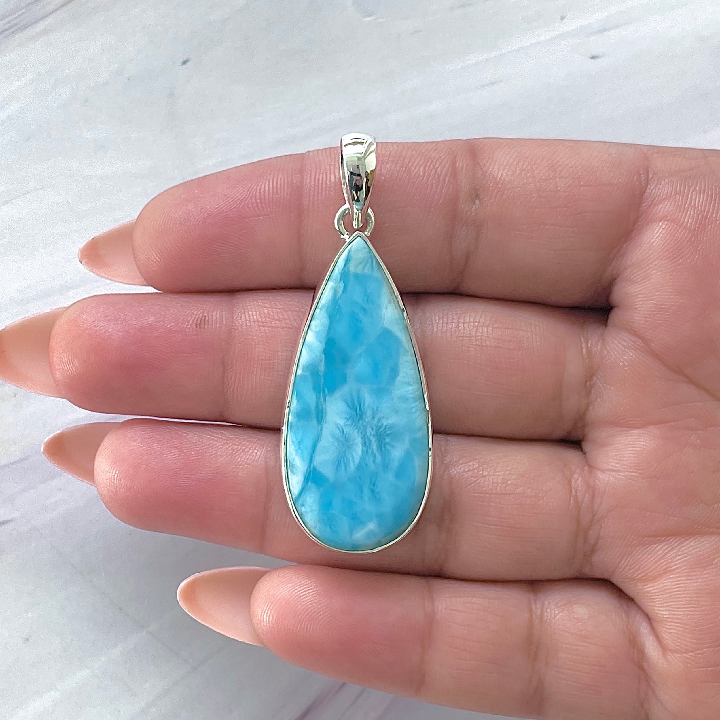 Larimar Pendant-(LAR-P-1427.)