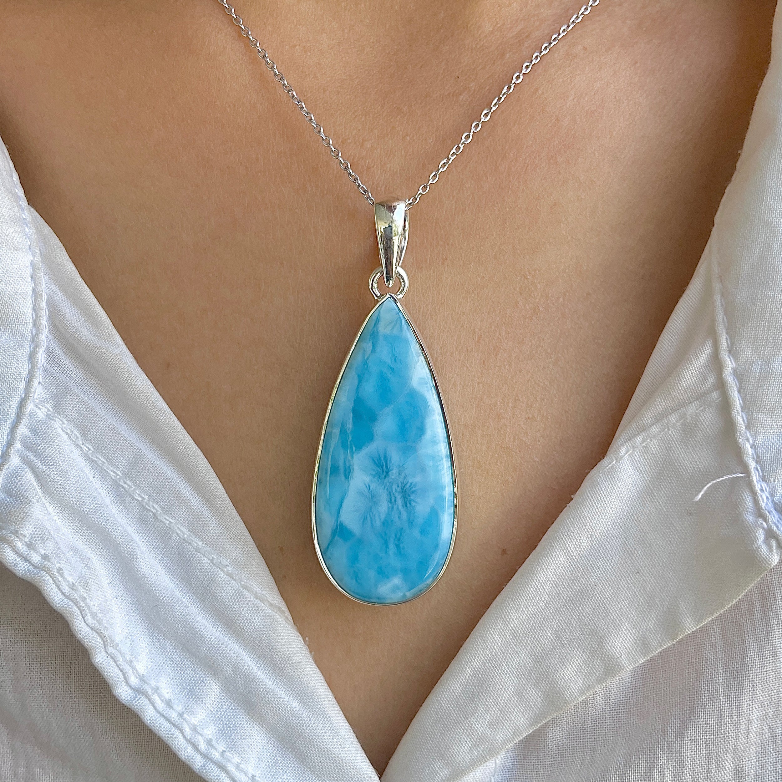 Larimar Pendant-(LAR-P-1427.)