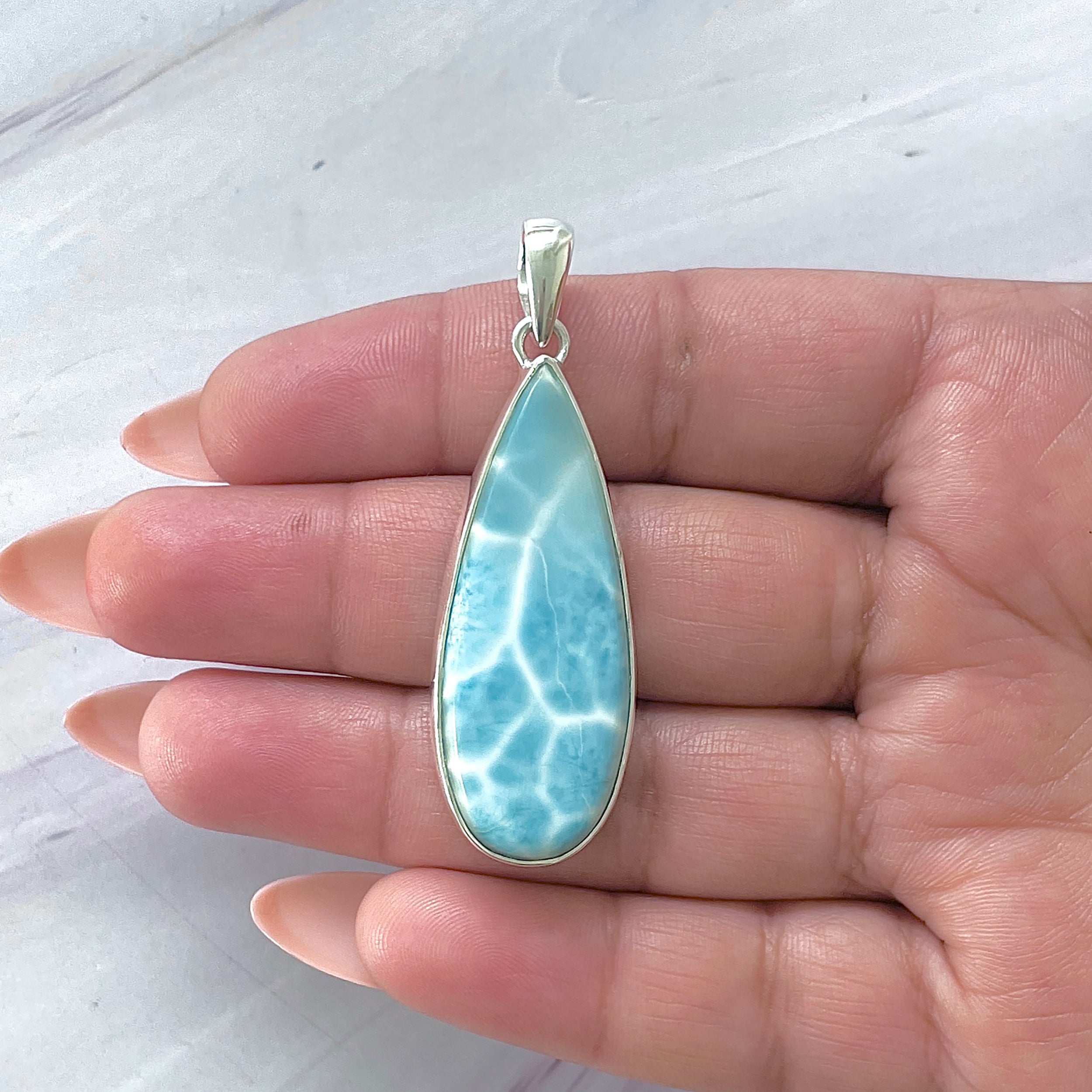 Larimar Pendant-(LAR-P-1429.)