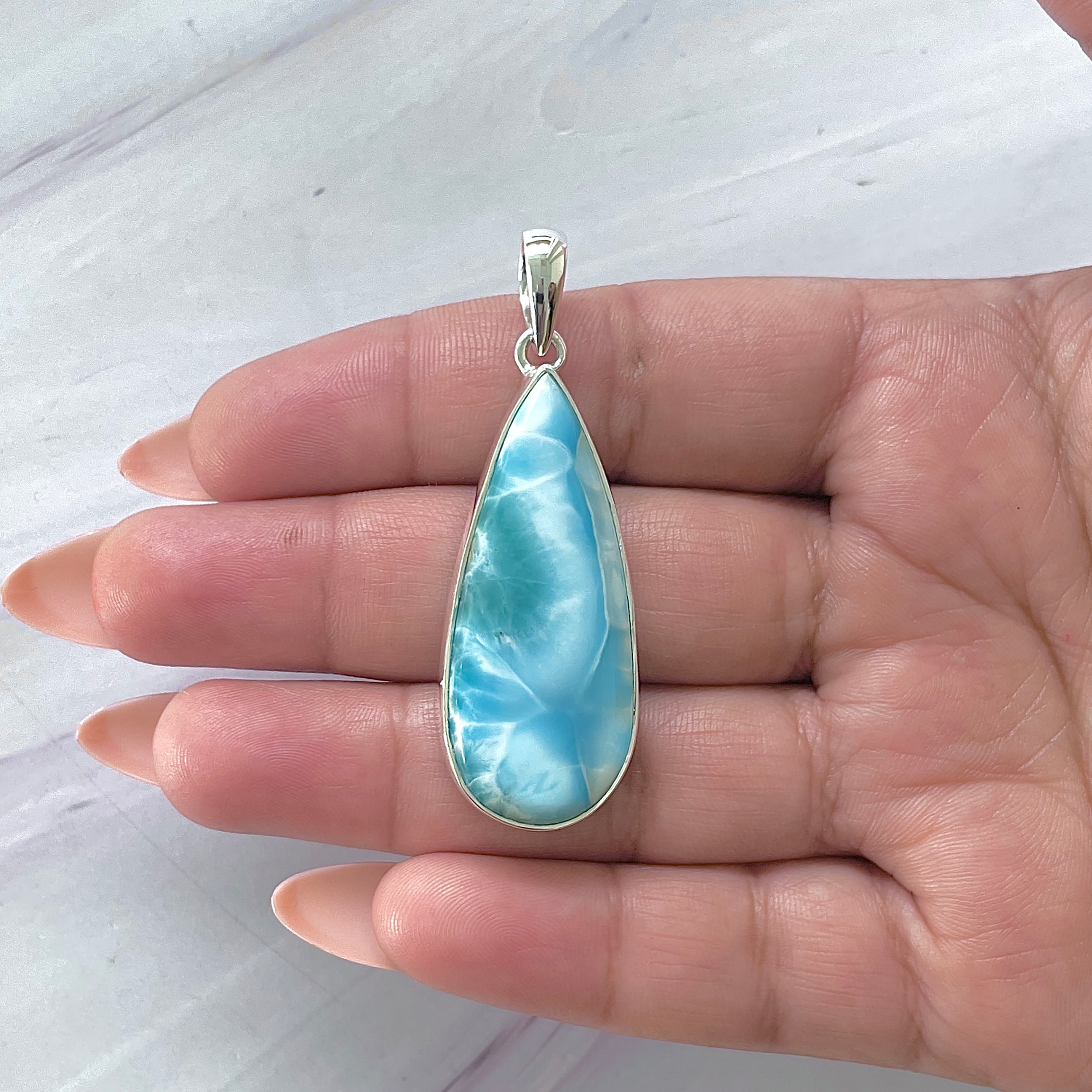 Larimar Pendant-(LAR-P-1431.)
