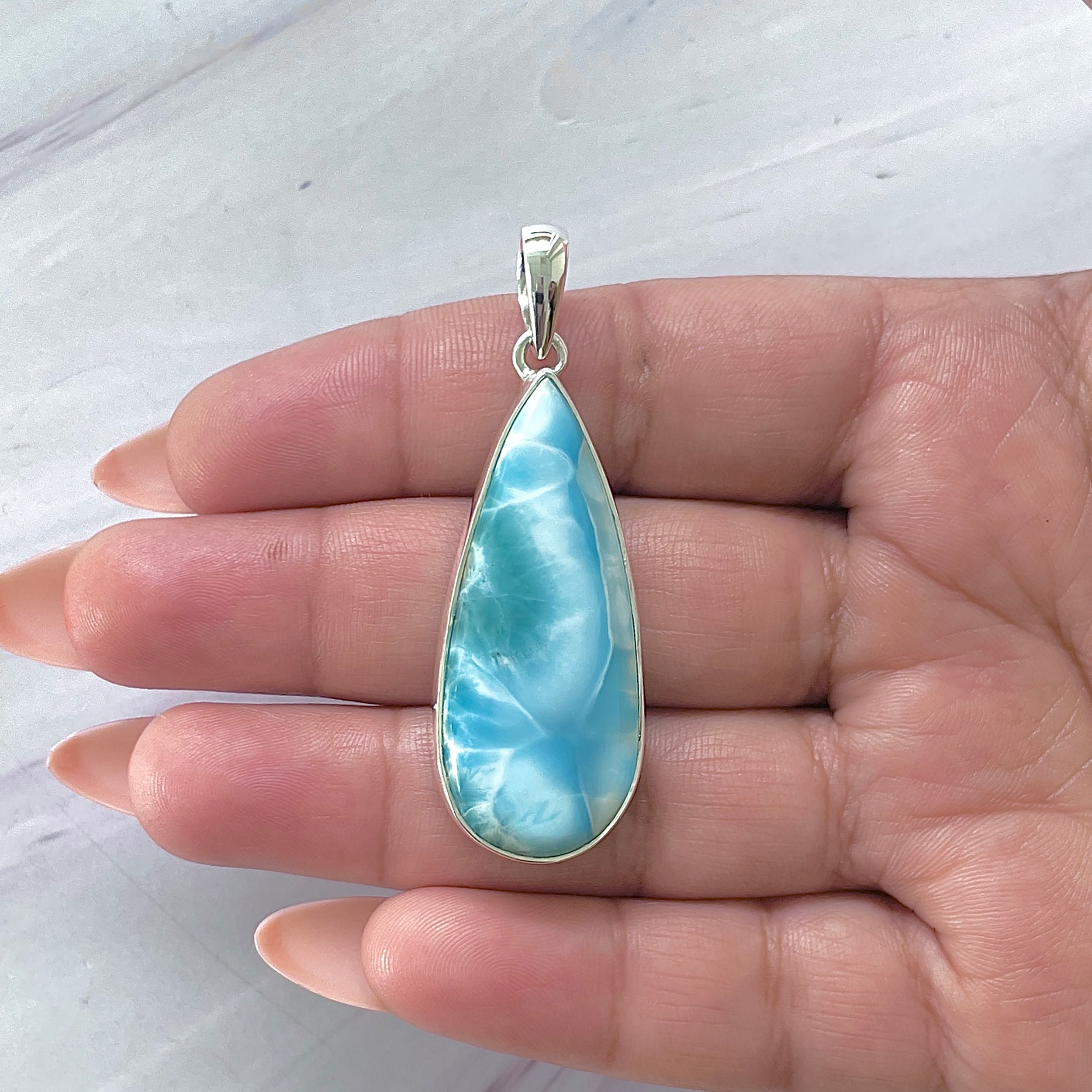 Larimar Pendant-(LAR-P-1431.)