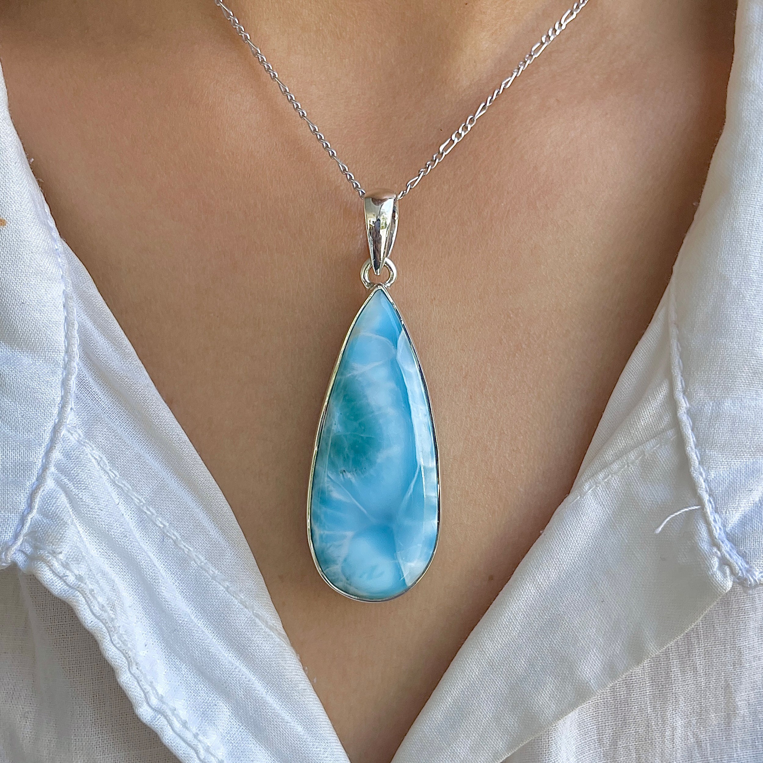 Larimar Pendant-(LAR-P-1431.)