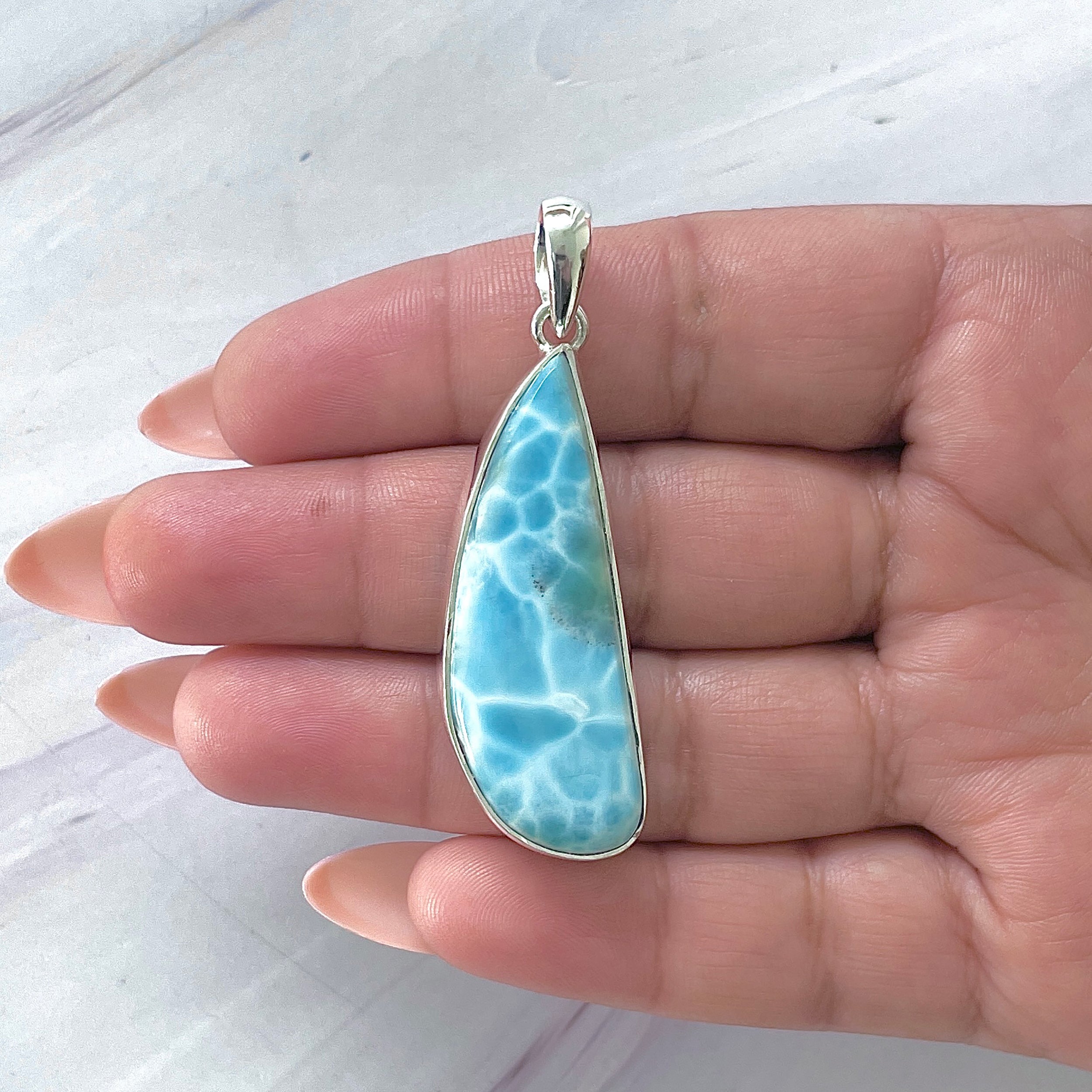 Larimar Pendant-(LAR-P-1435.)