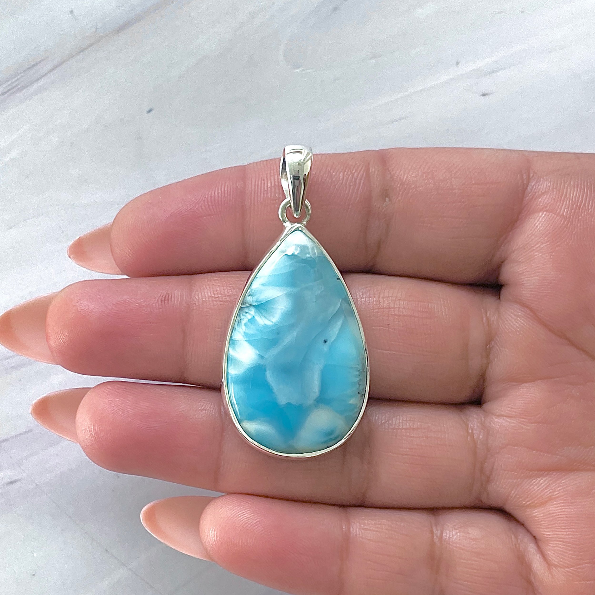 Larimar Pendant-(LAR-P-1439.)