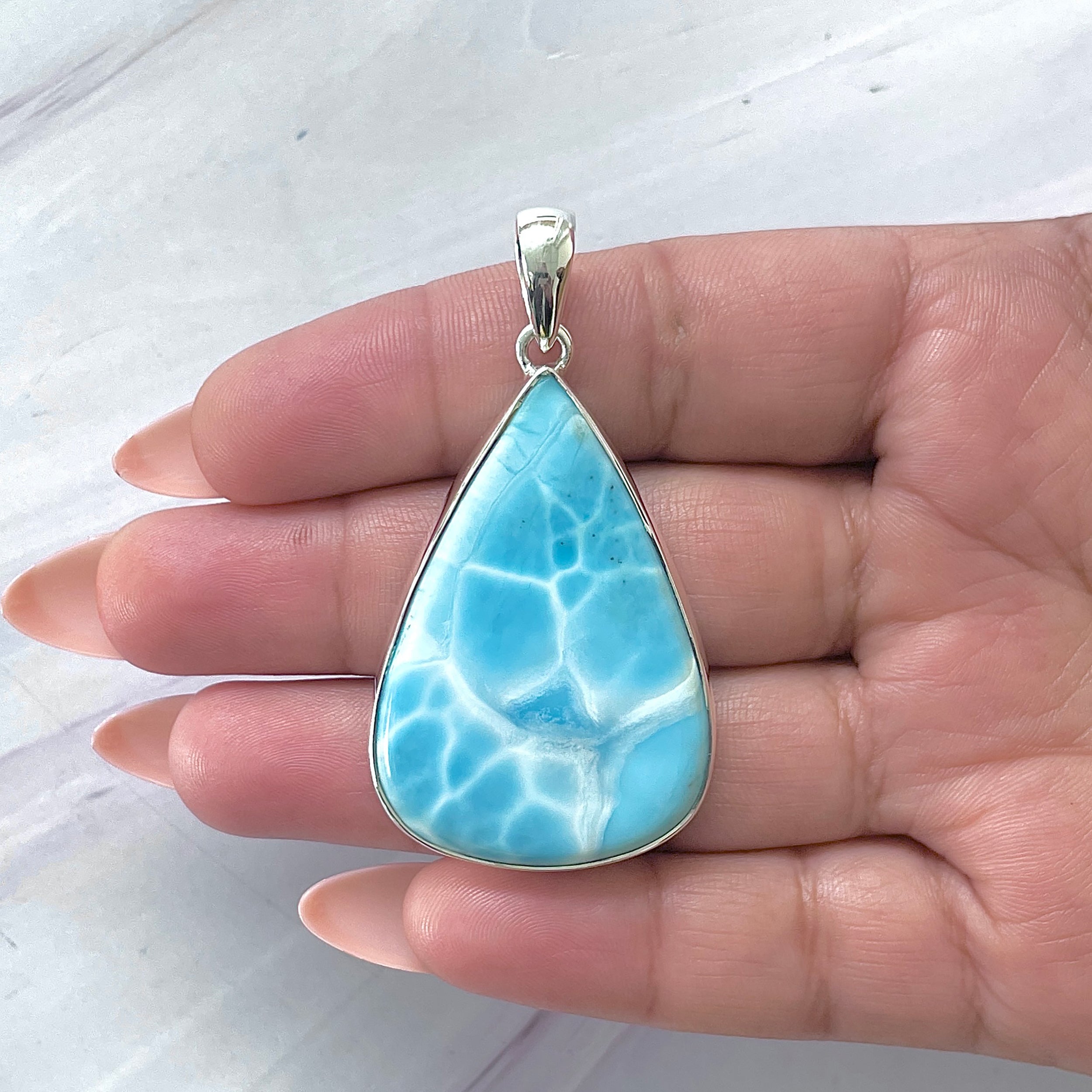 Larimar Pendant-(LAR-P-1440.)