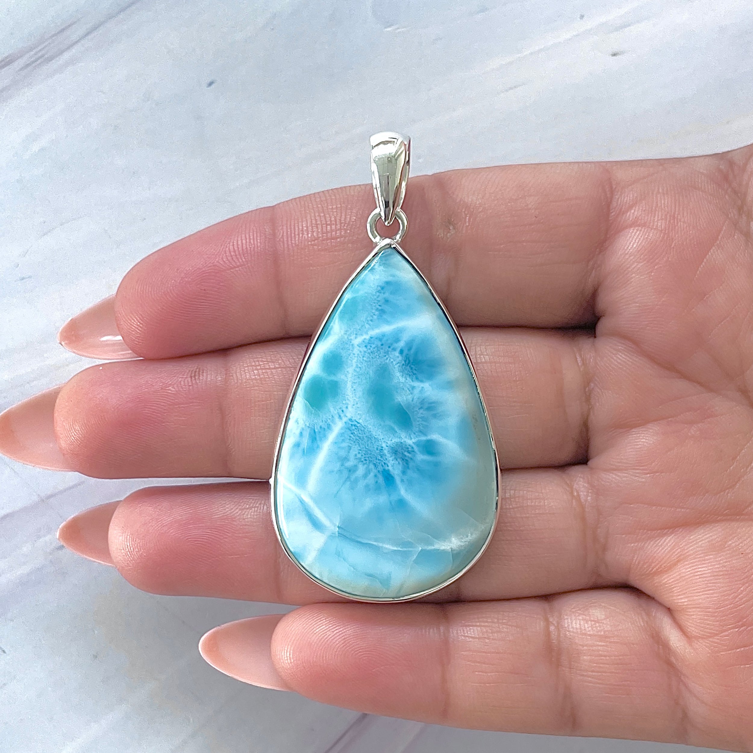 Larimar Pendant-(LAR-P-1441.)