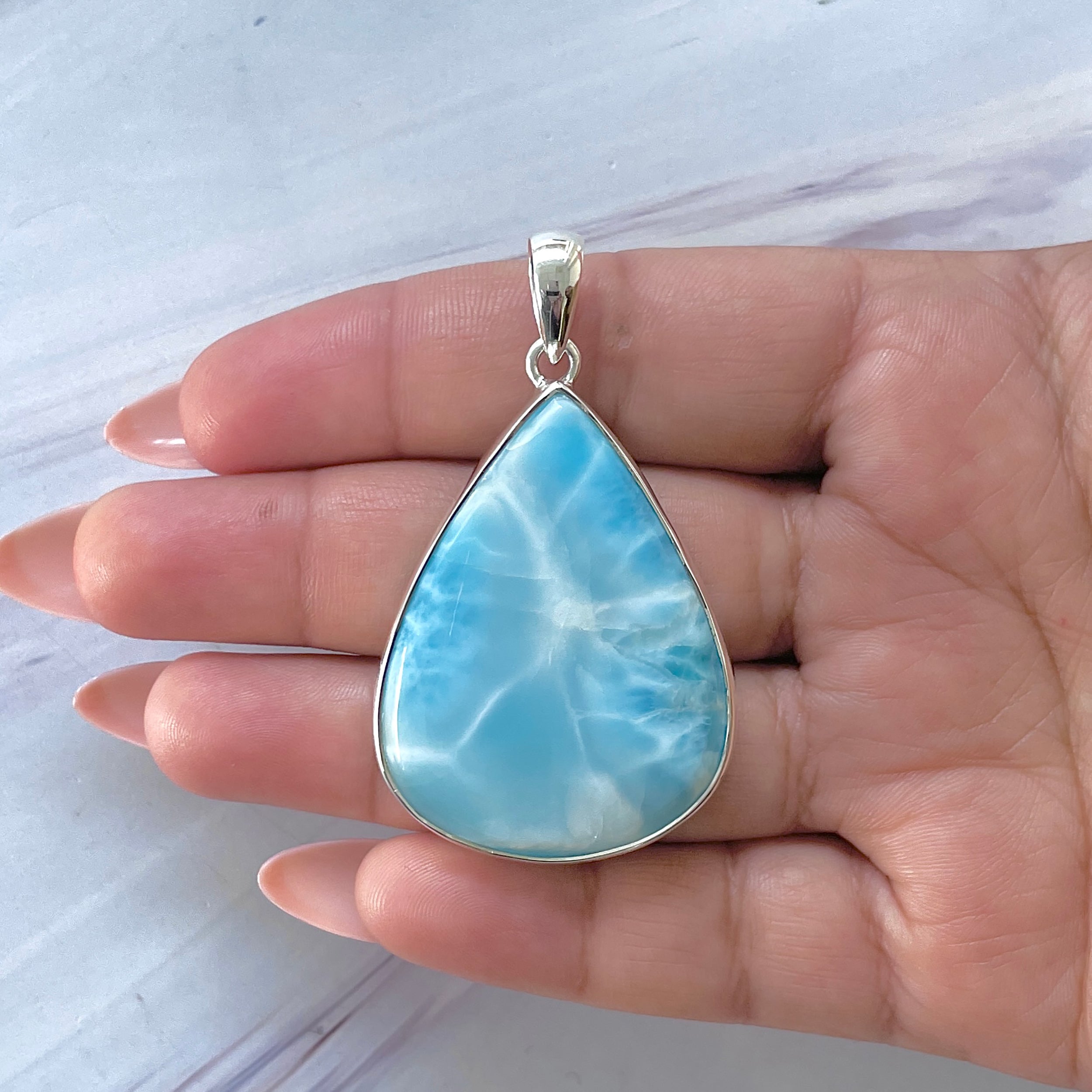 Larimar Pendant-(LAR-P-1442.)