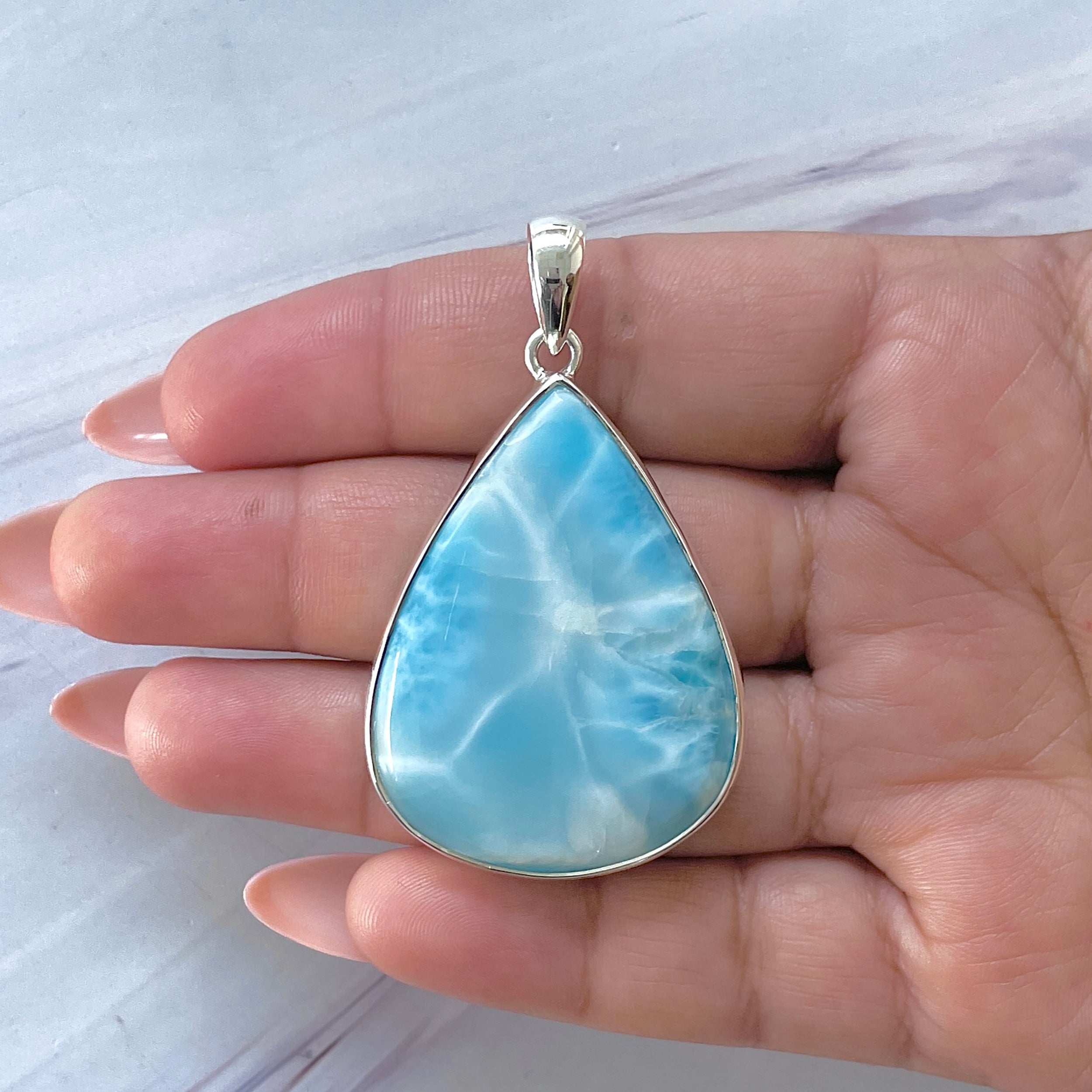 Larimar Pendant-(LAR-P-1442.)