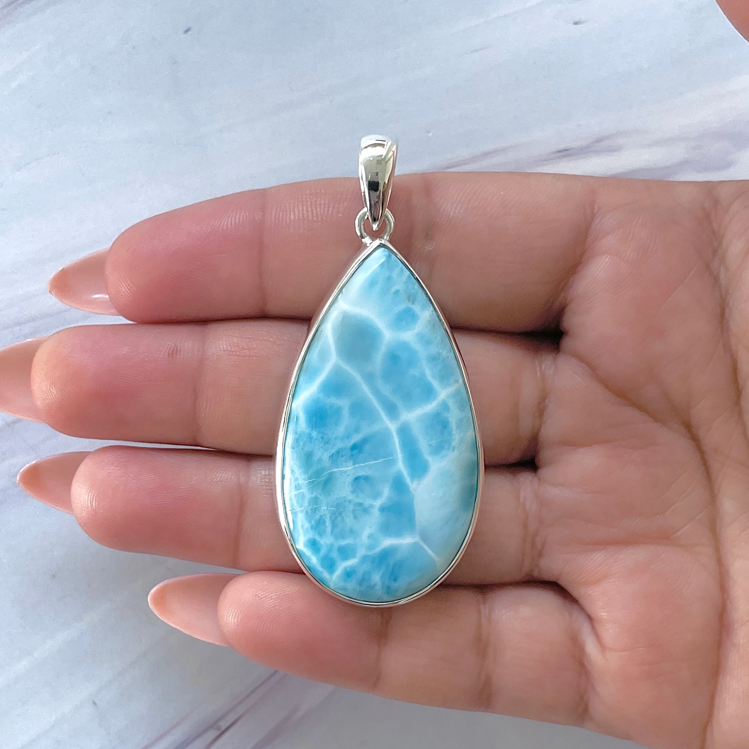 Larimar Pendant-(LAR-P-1443.)